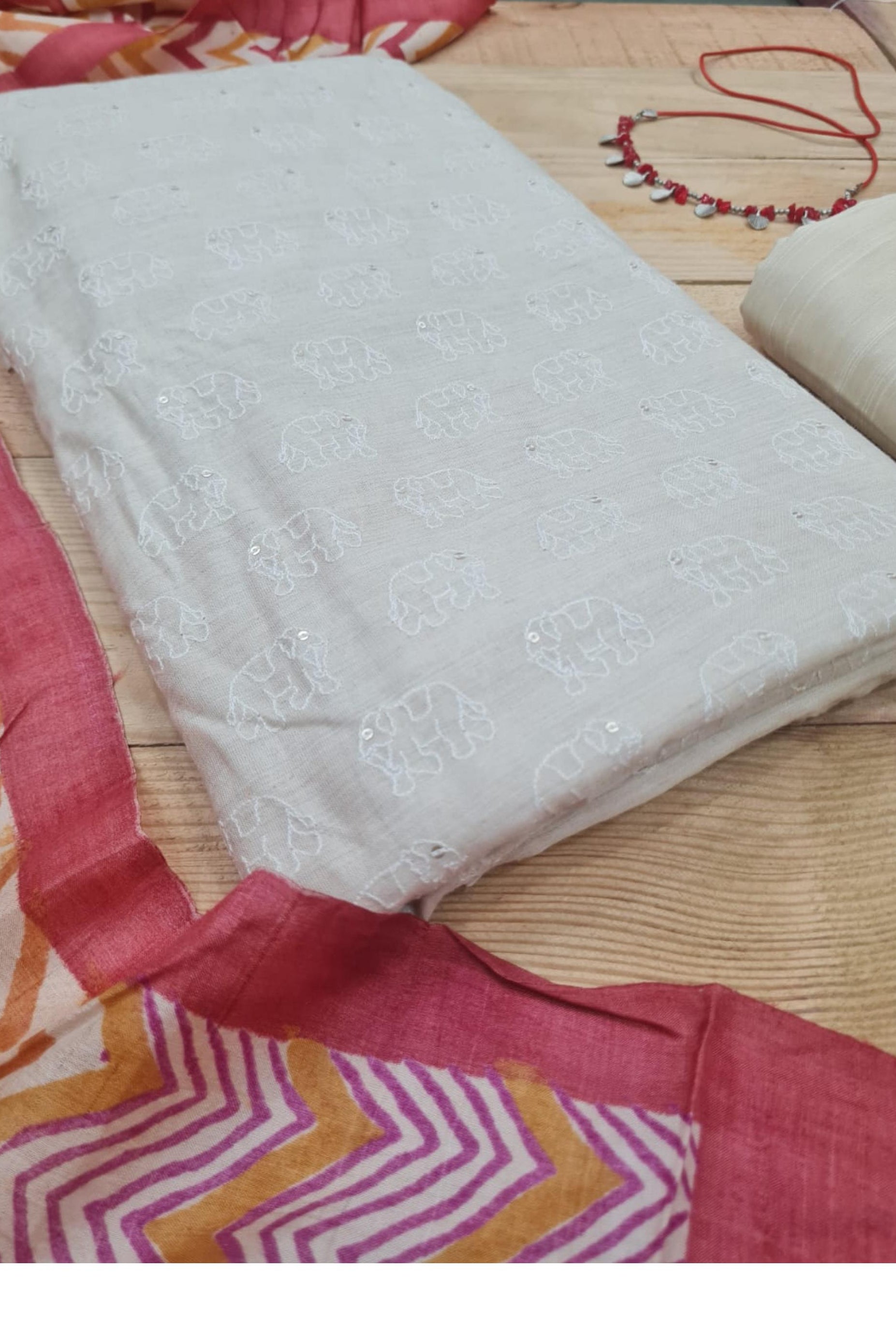 Embroidered Chanderi Set-3