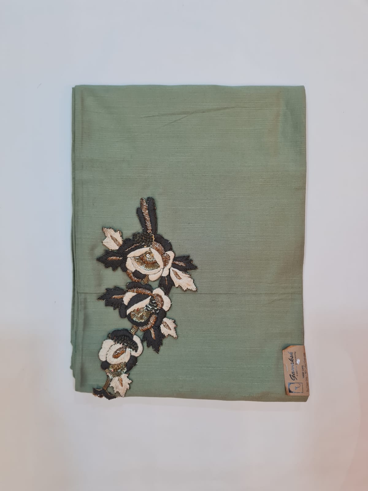 Slub Silk With Net Dupatta Set-23