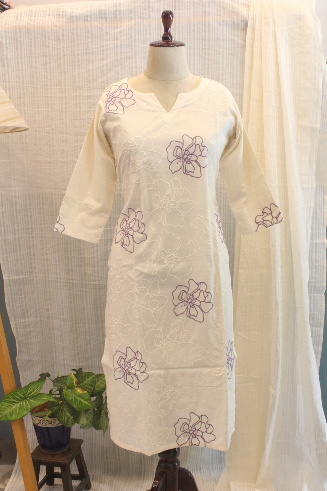Cotton Ready-to-Wear Kurta - Elegant Ethnic Design RMK-26-027