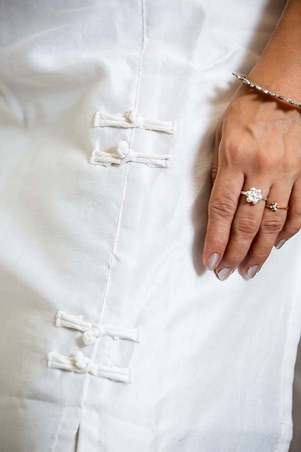 Classic White Chanderi