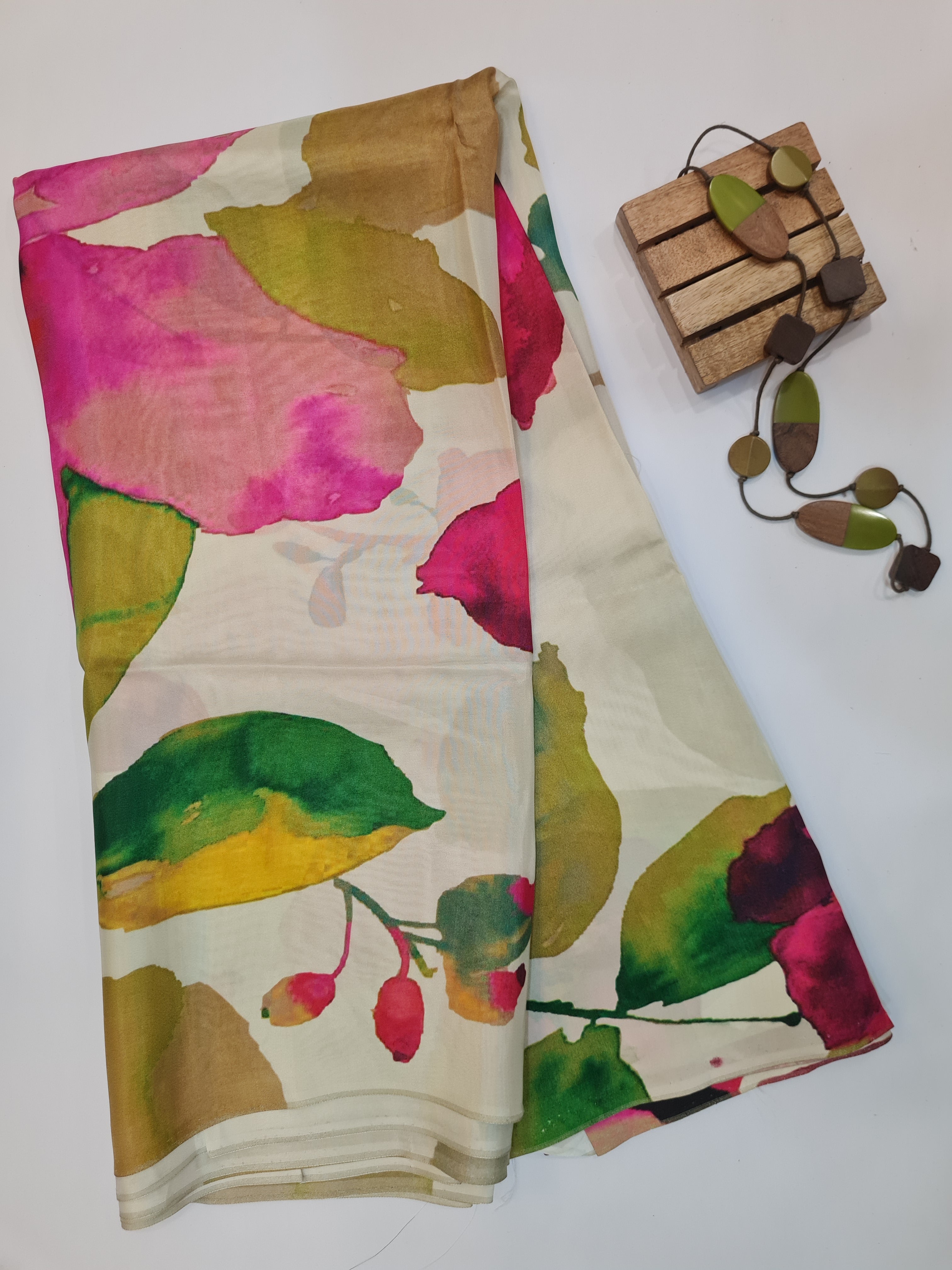 Digital Printed Modal Unstitched Kurta Fabric - Traditional Ethnic Wear