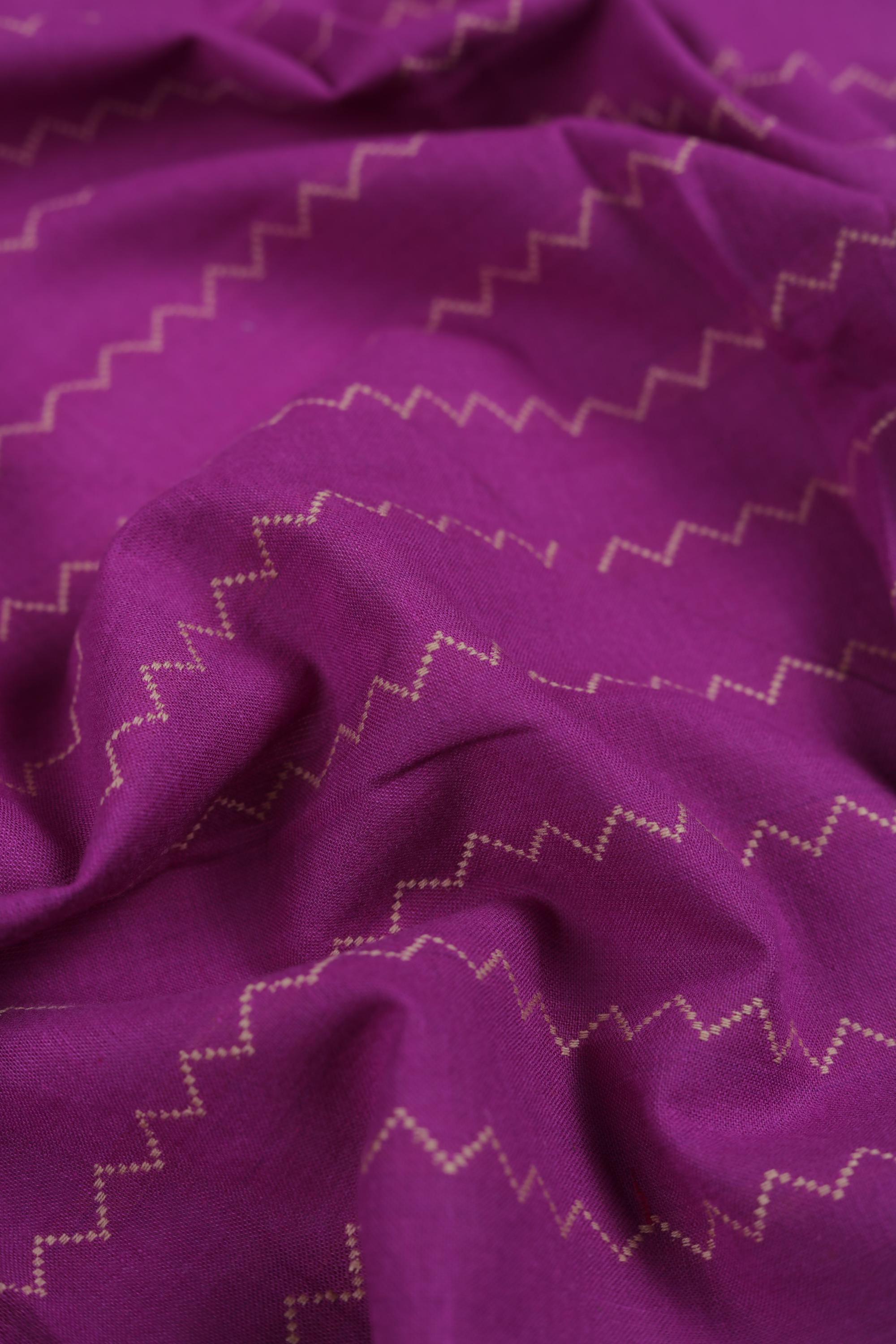Handloom Cotton Unstitched Kurta Fabric - Traditional Ethnic Wear