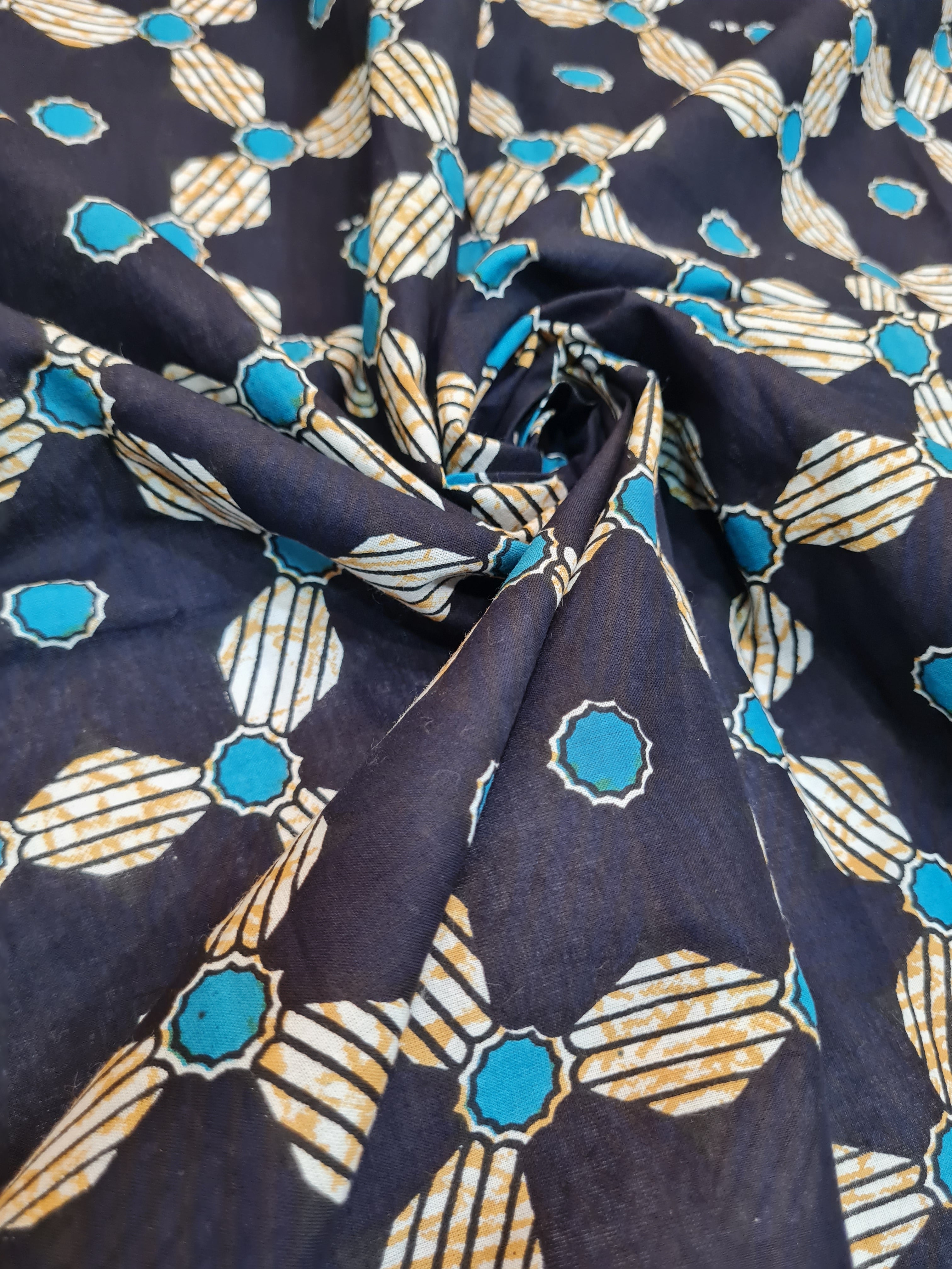 Printed Cotton Unstitched Kurta Fabric - Traditional Ethnic Wear
