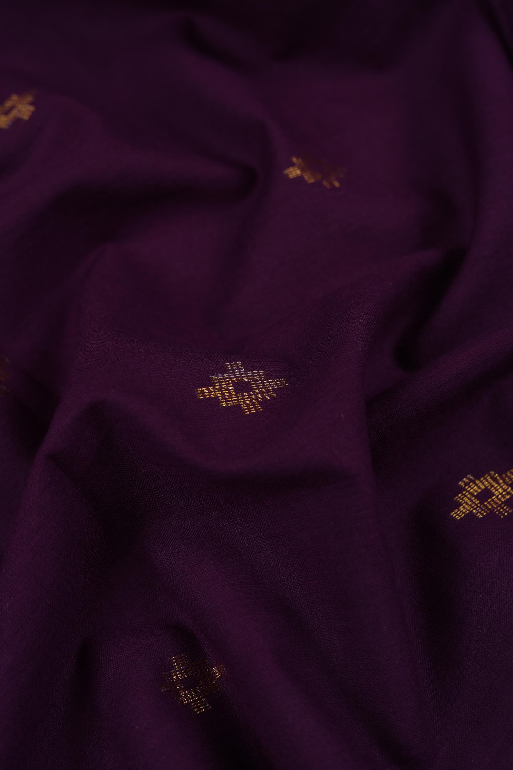 Handloom Cotton Unstitched Kurta Fabric - Traditional Ethnic Wear