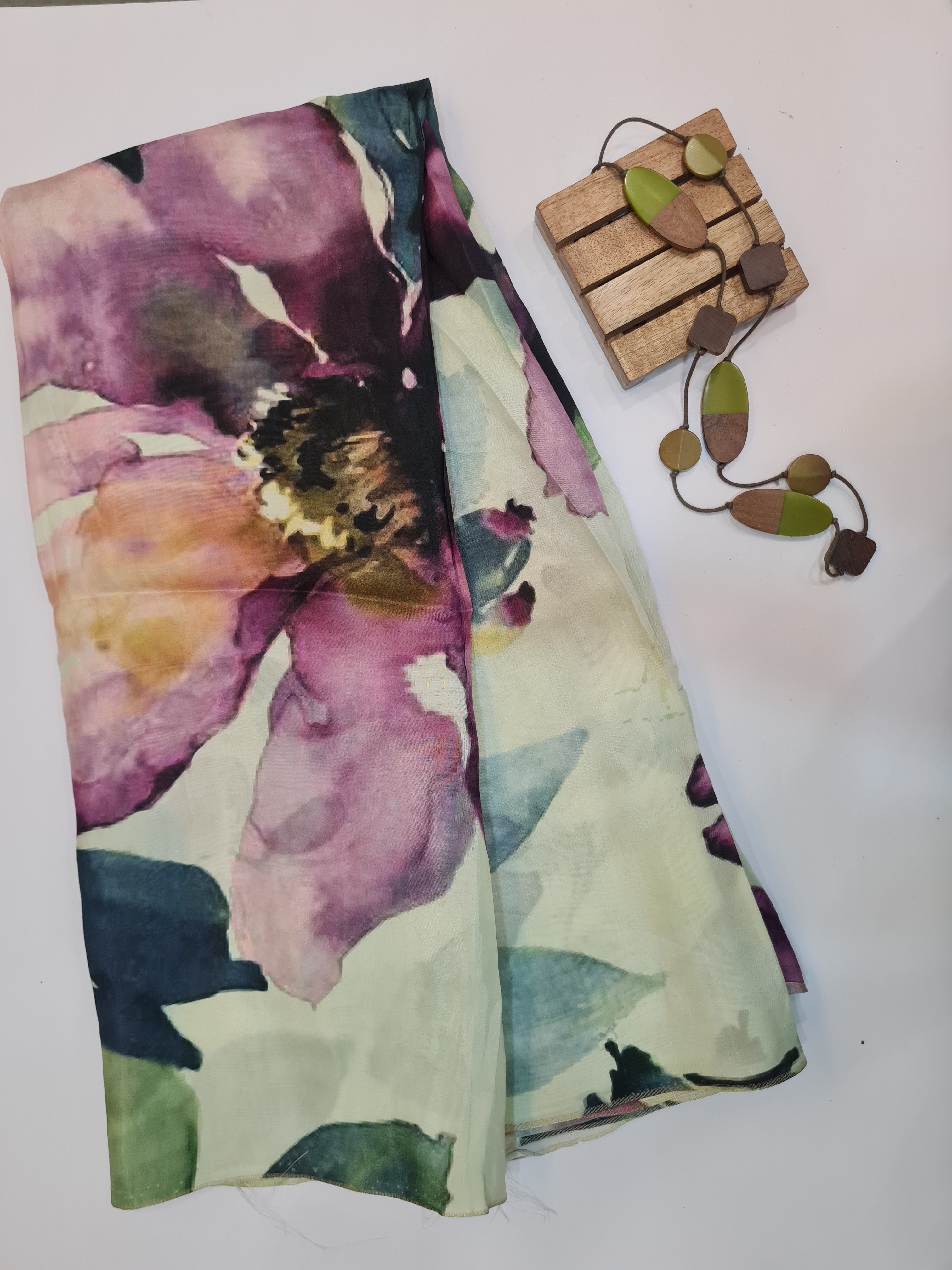 Digital Printed Modal Unstitched Kurta Fabric - Traditional Ethnic Wear