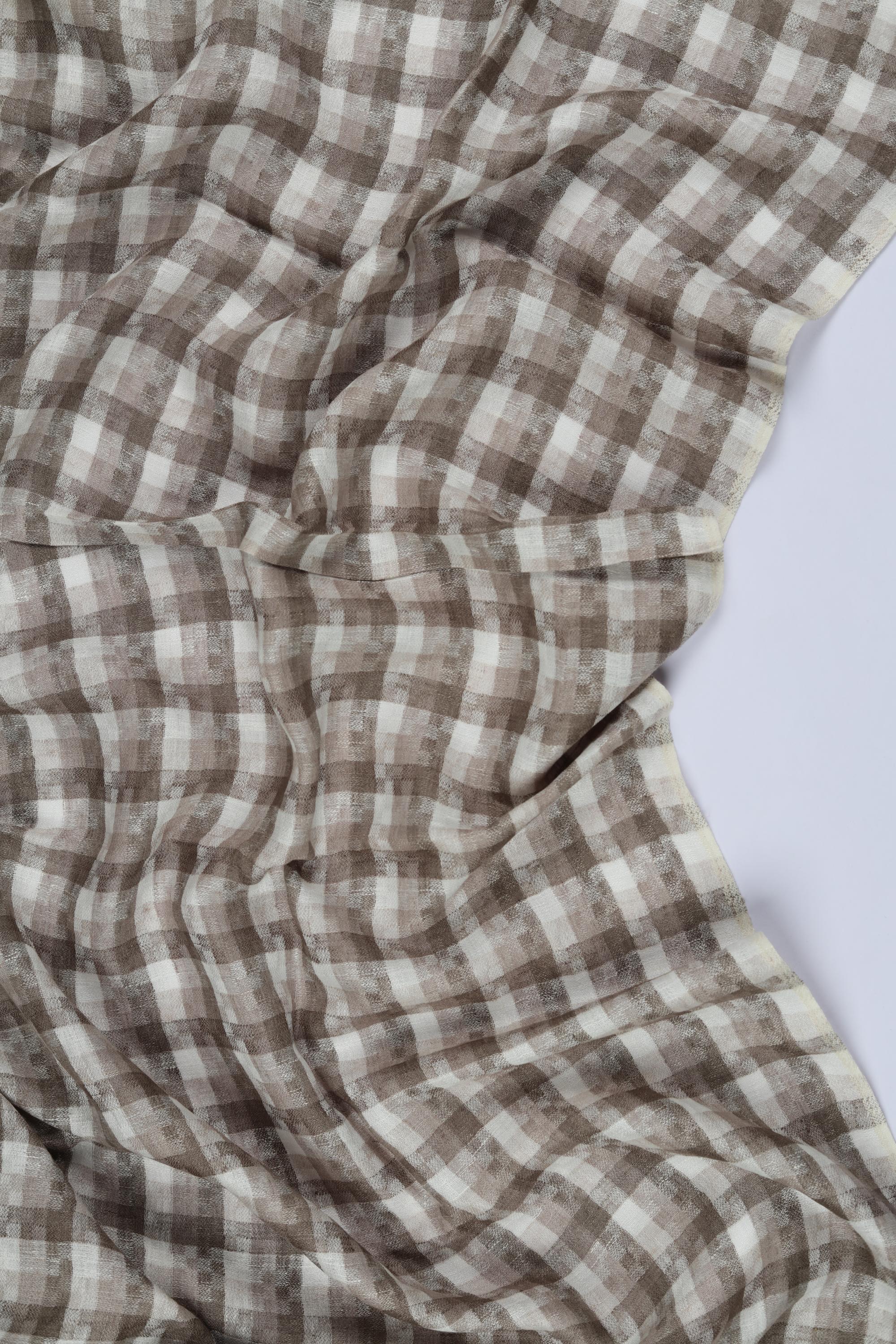 Pure Linen Unstitched Kurta Fabric - Traditional Ethnic Wear
