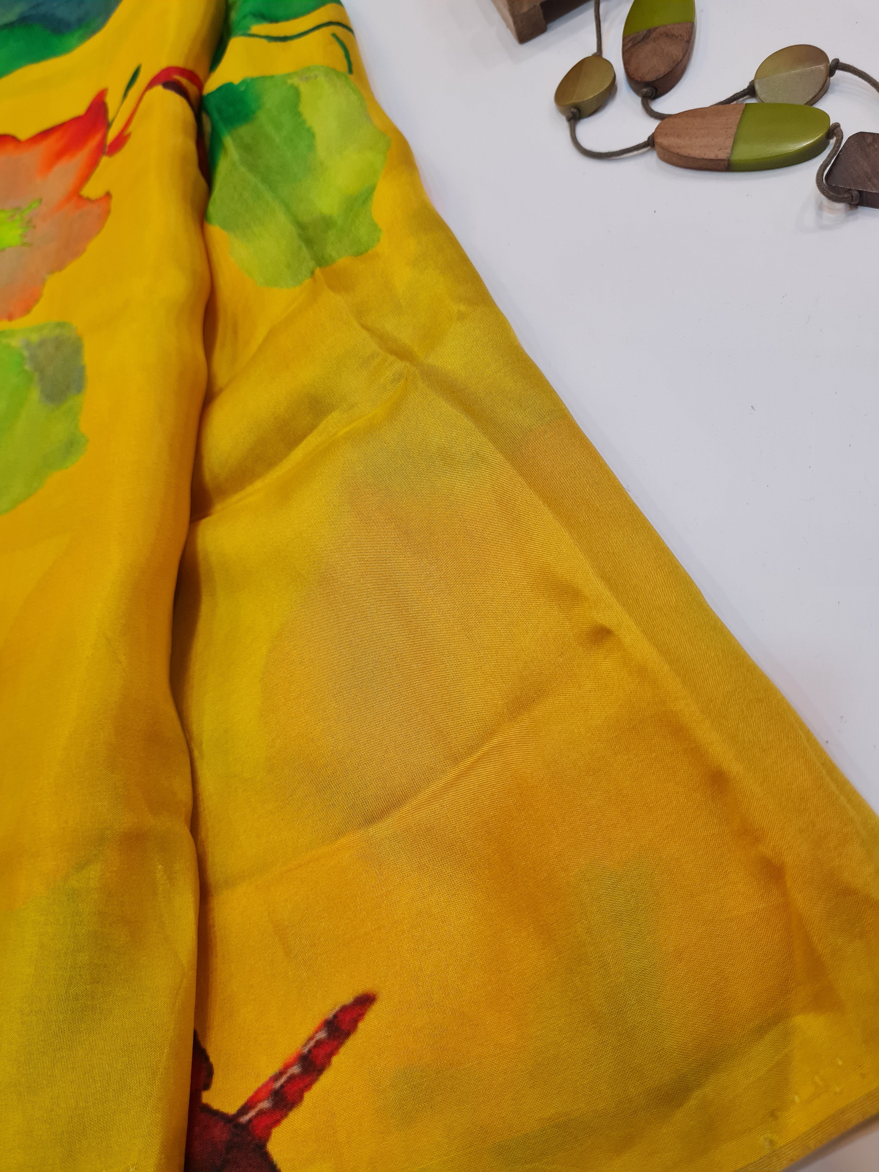 Digital Printed Modal Unstitched Kurta Fabric - Traditional Ethnic Wear