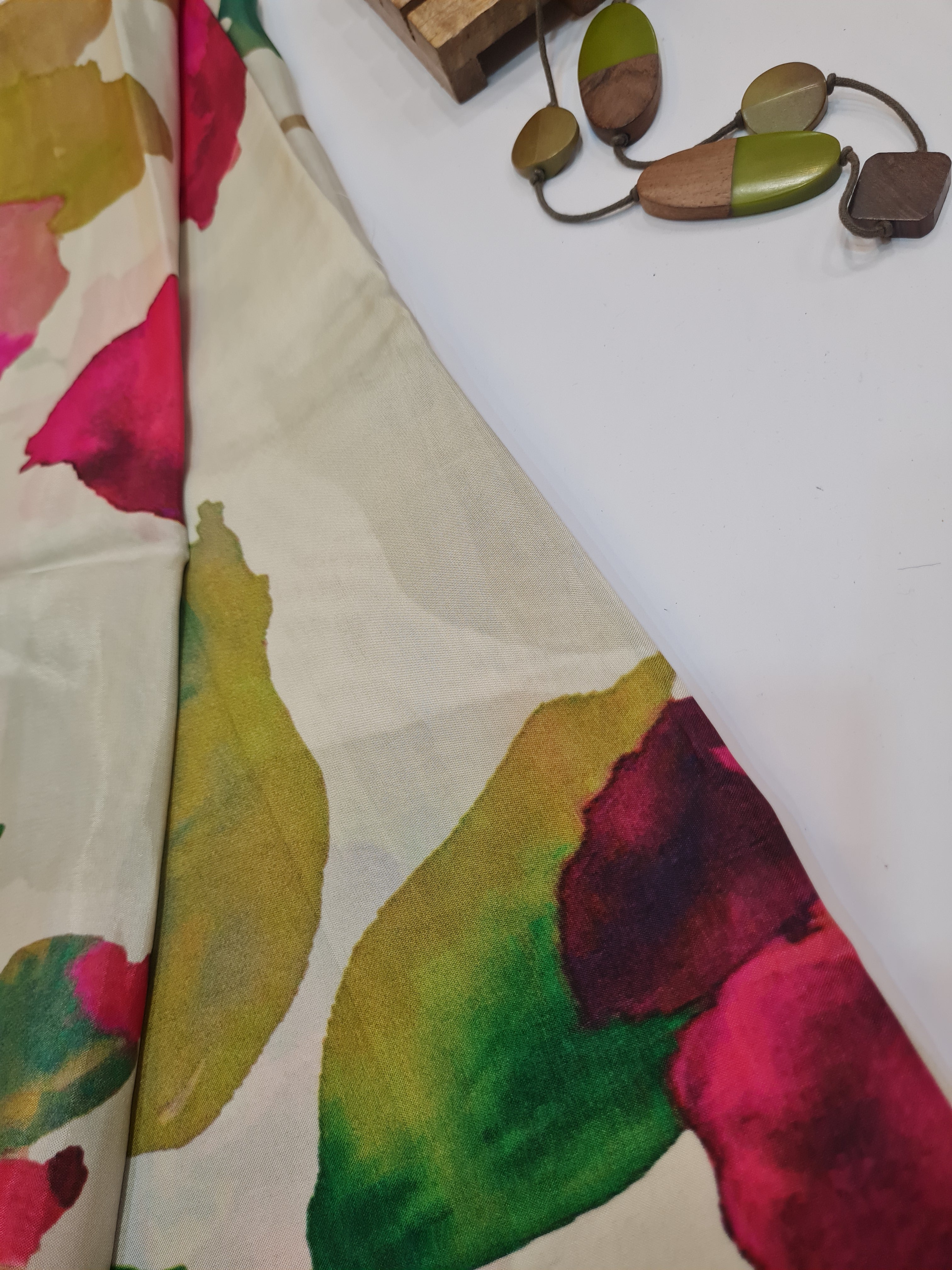 Digital Printed Modal Unstitched Kurta Fabric - Traditional Ethnic Wear