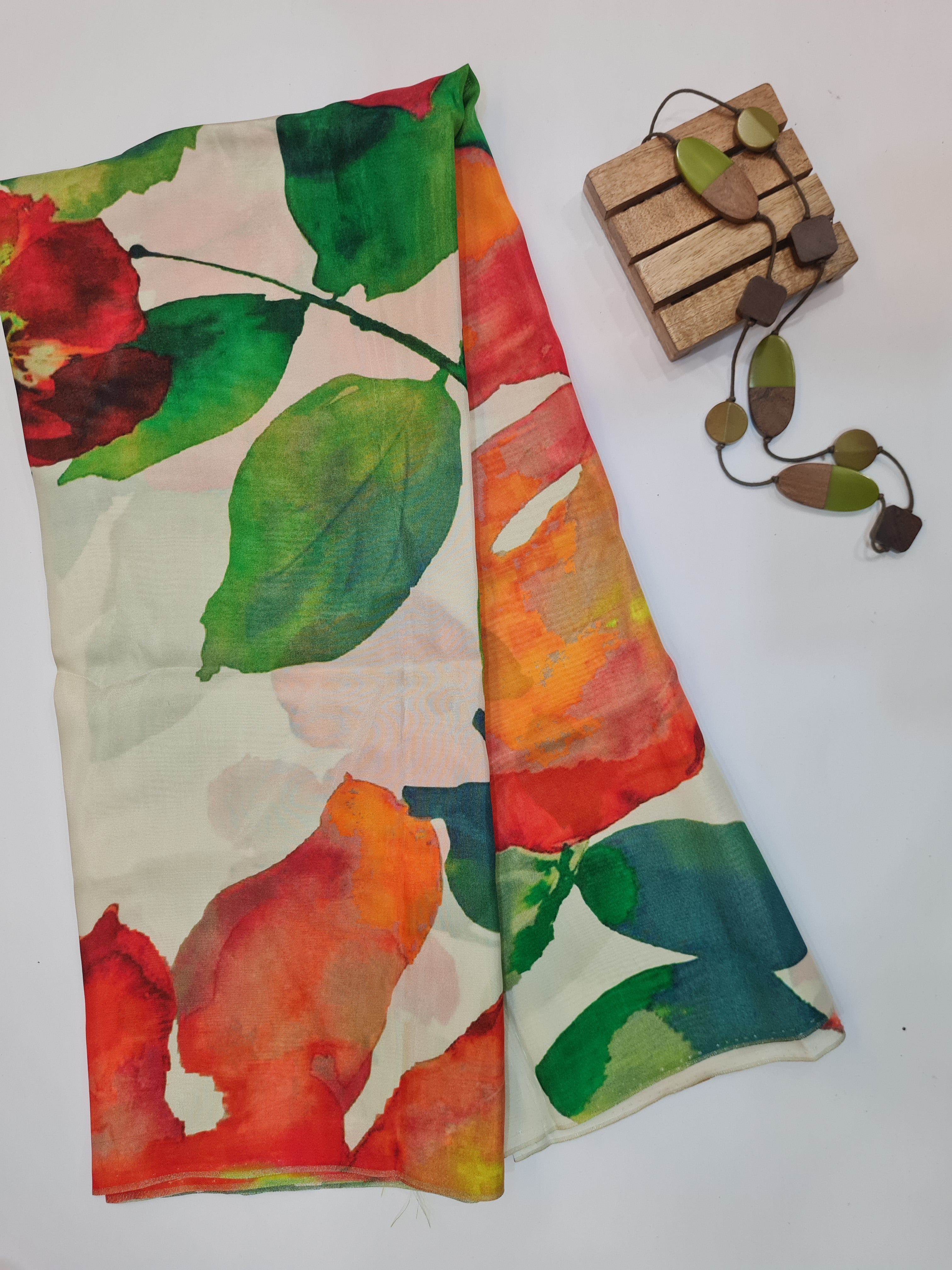 Digital Printed Modal Unstitched Kurta Fabric - Traditional Ethnic Wear