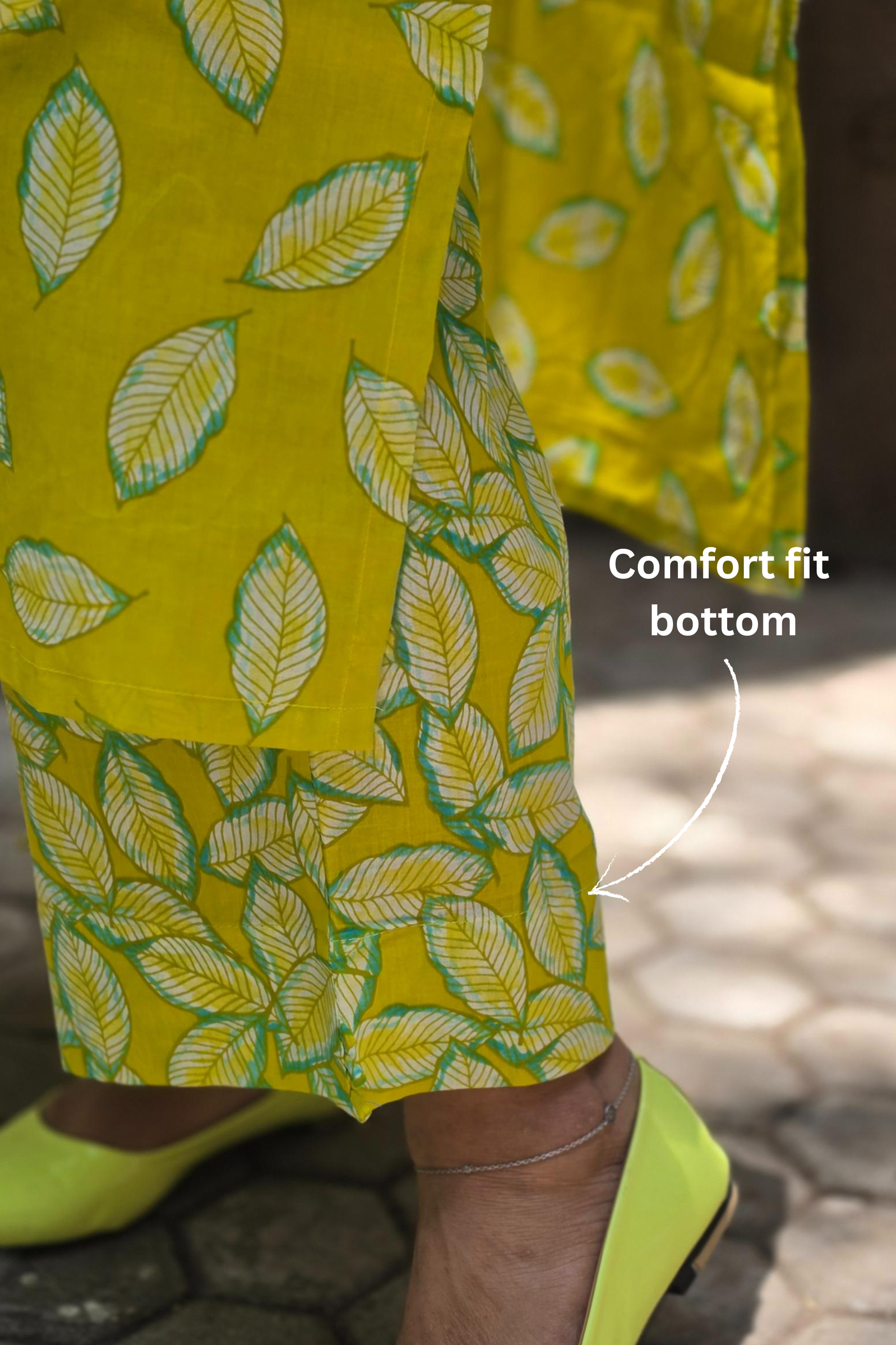 Classic Floral Cotton Cord Set Ready-to-Wear – Elegant Ethnic Design