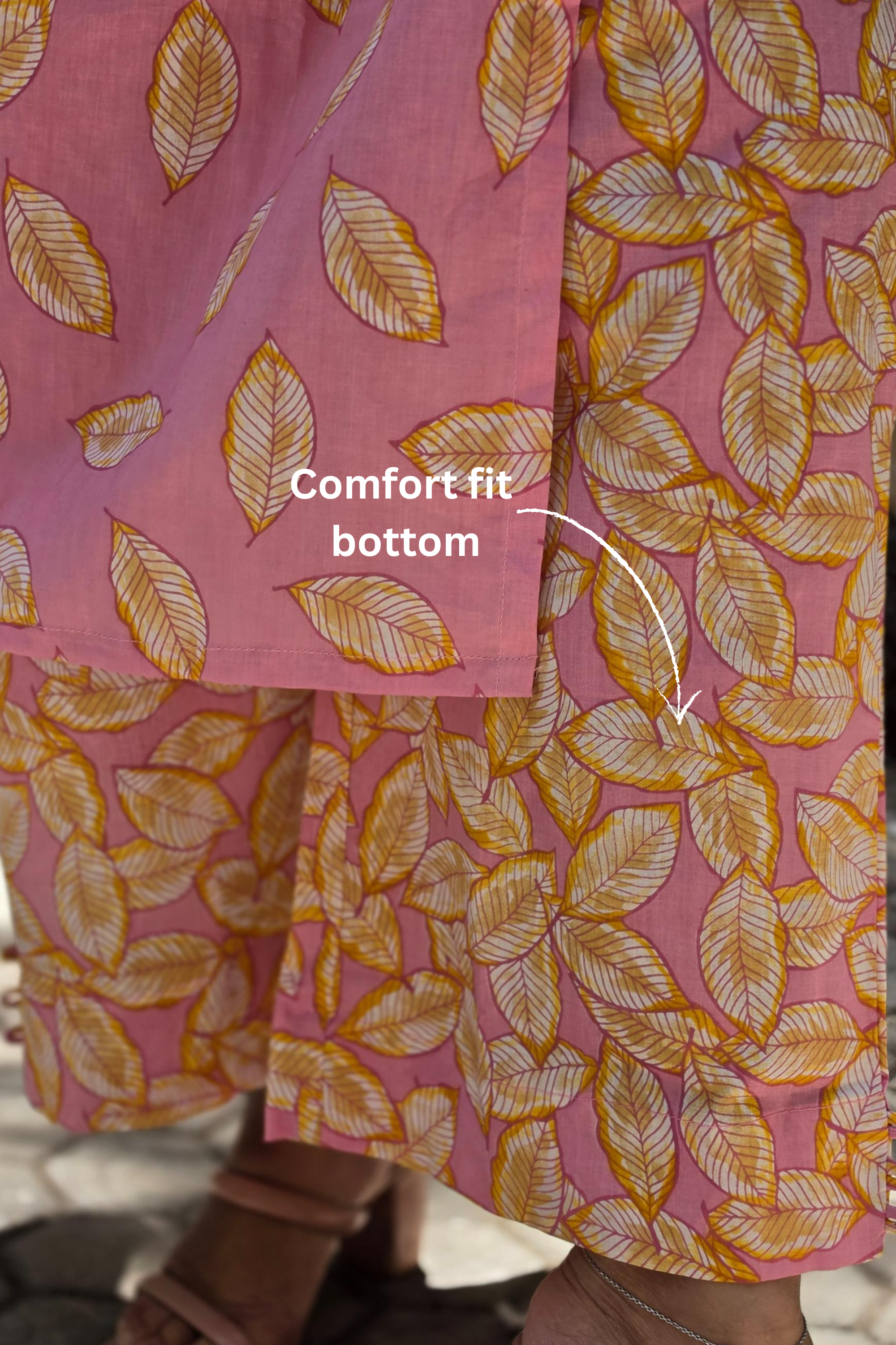 Classic Floral Cotton Cord Set Ready-to-Wear – Elegant Ethnic Design