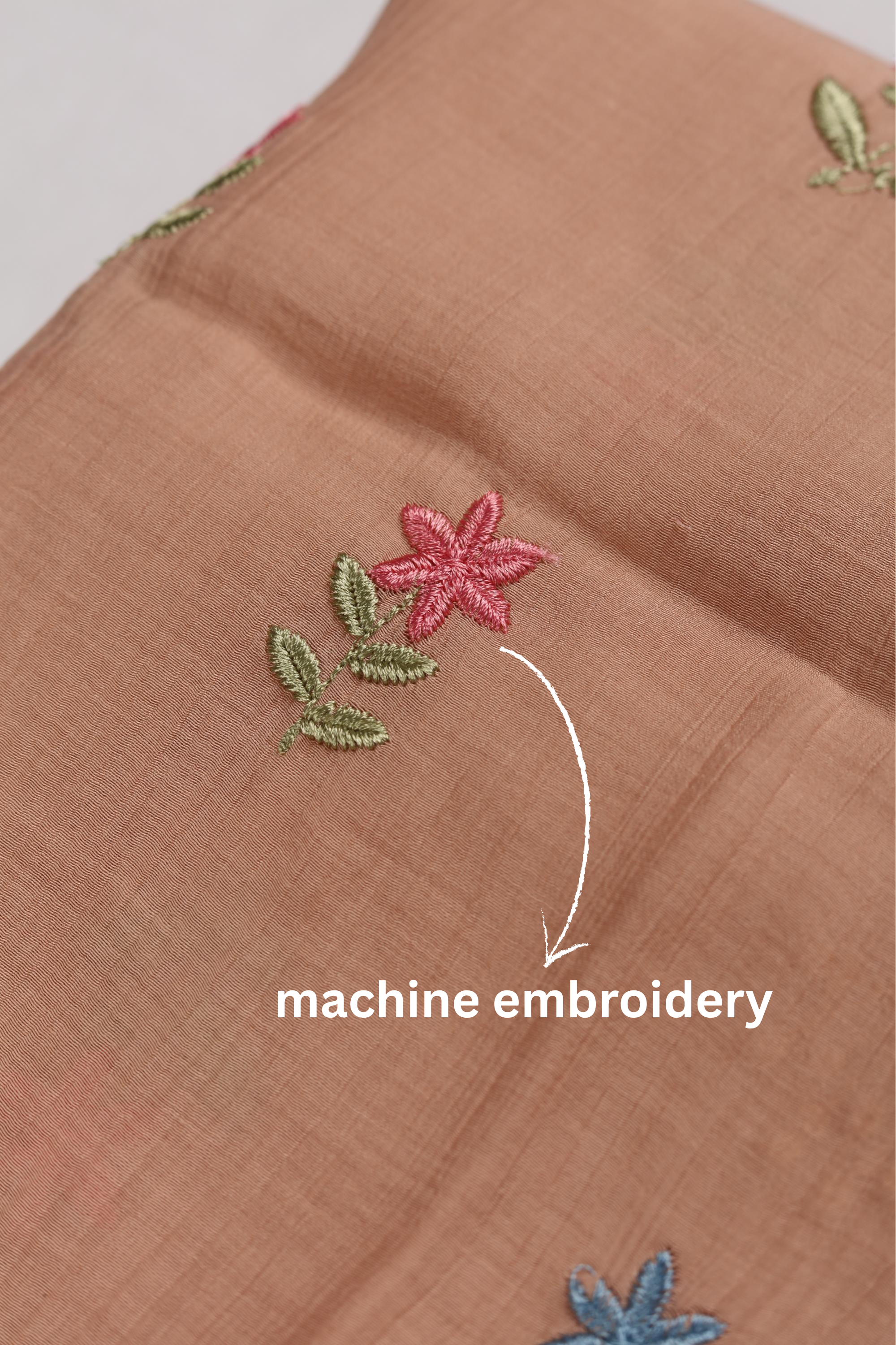 Classic French Crepe 3 Piece Unstitched Set - Floral Print