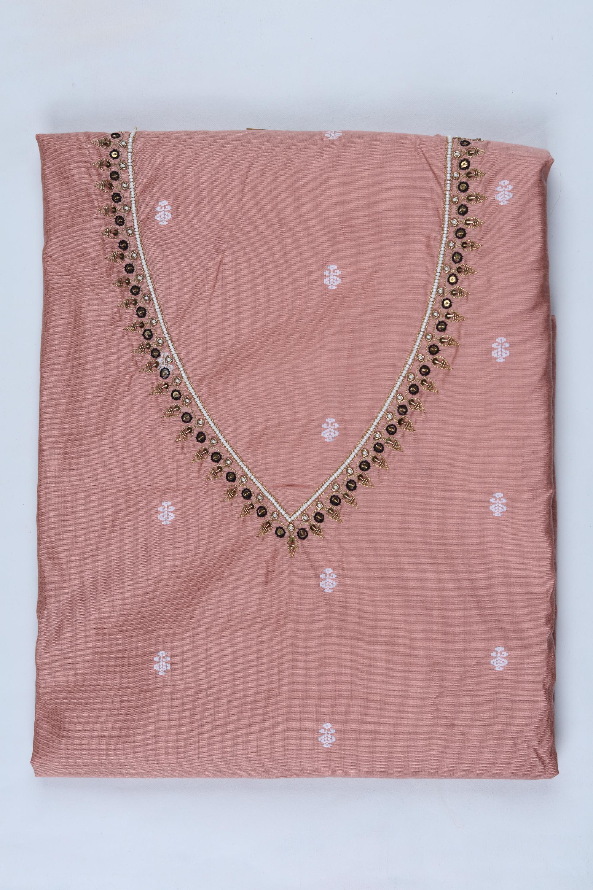 Cotton  Silk with Chanderi Set -01