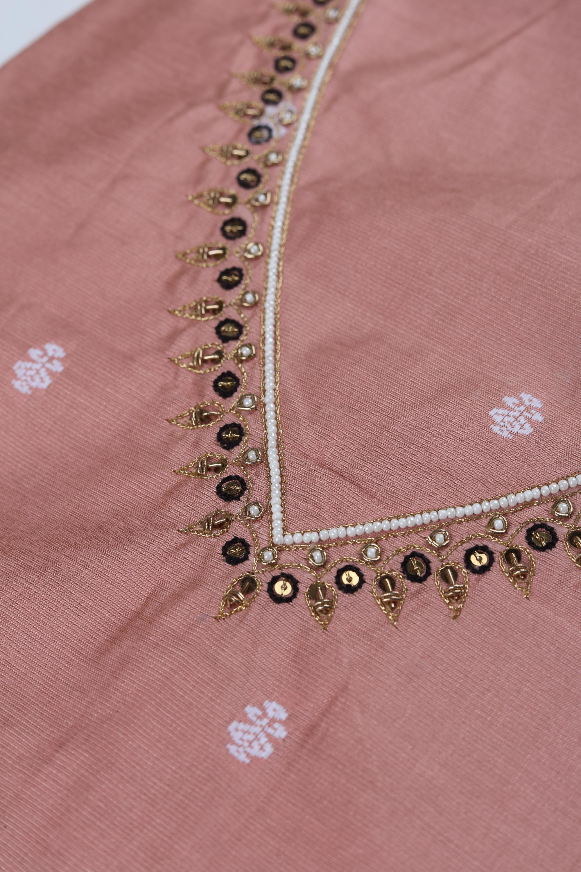 Cotton  Silk with Chanderi Set -01
