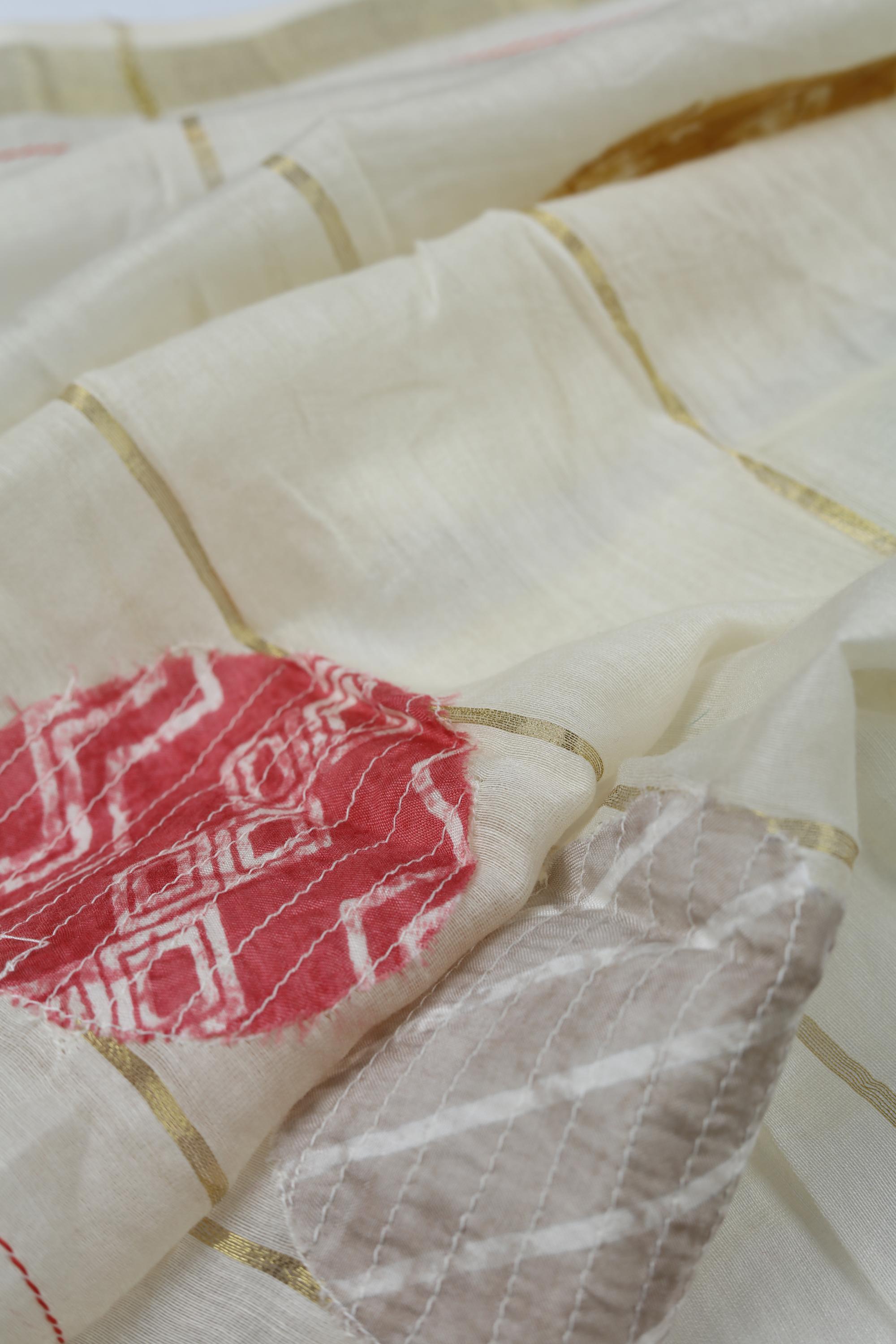 Cotton  Silk with Chanderi Set -01