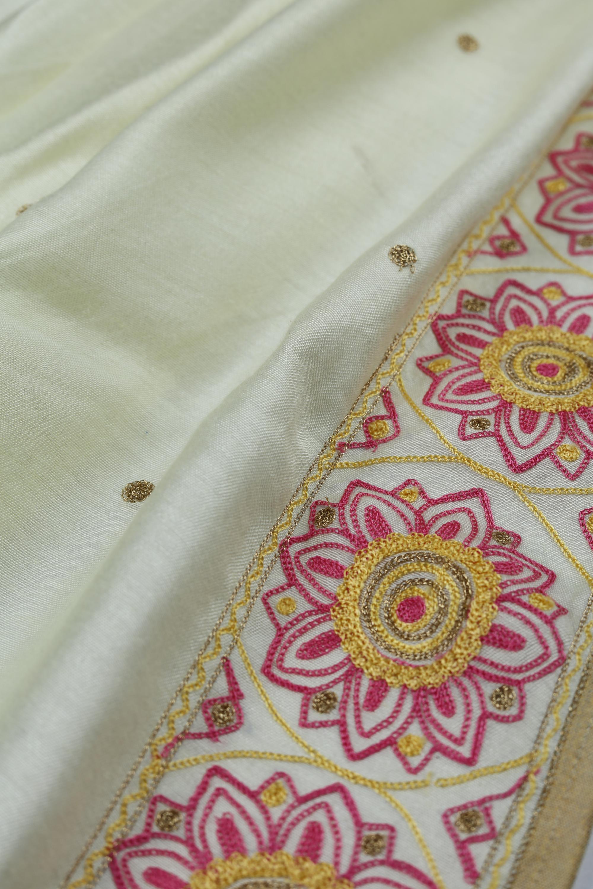 Cotton  Silk with Chanderi Set -02