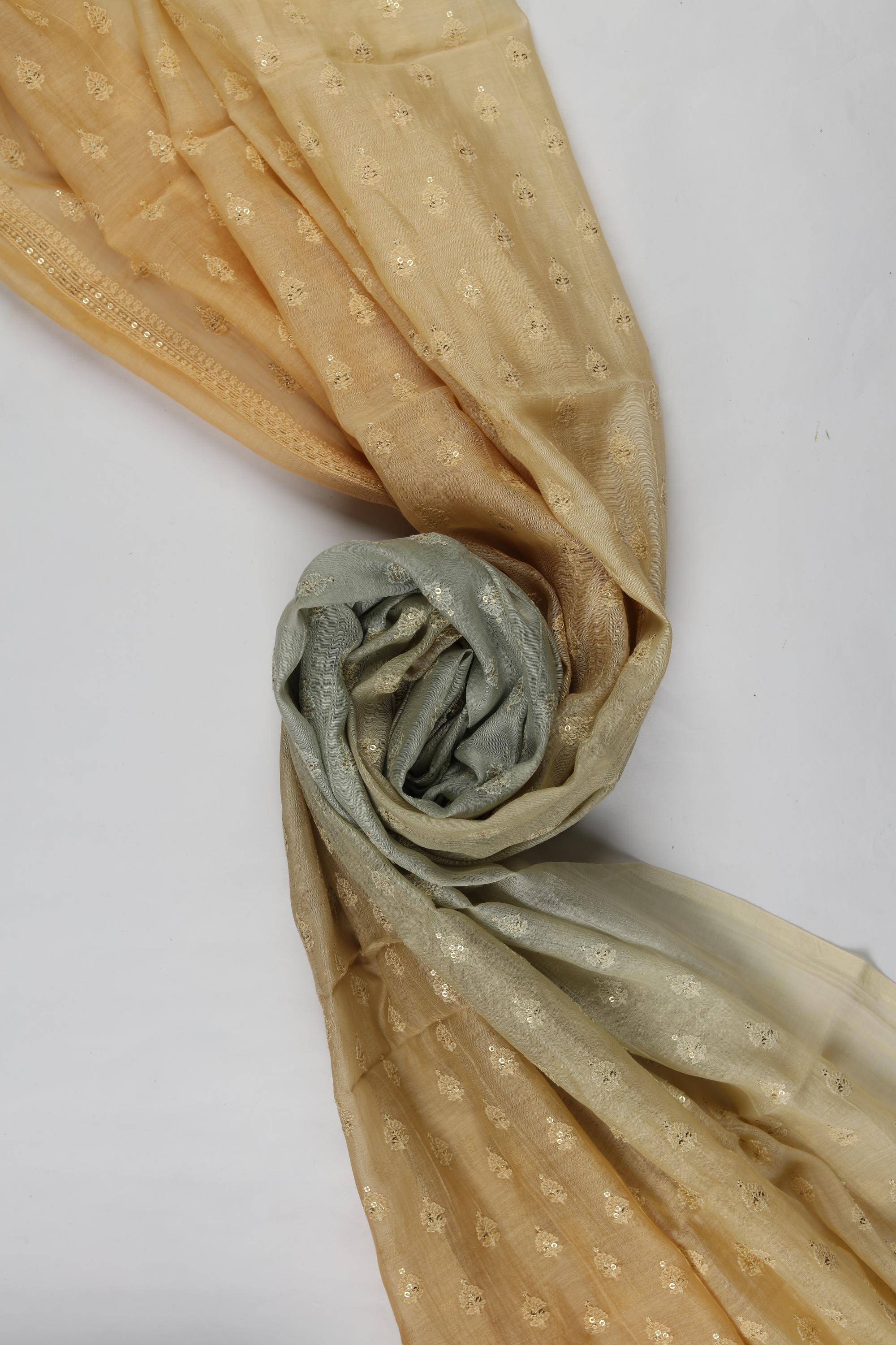 cotton silk With chanderi Dupatta Set -22