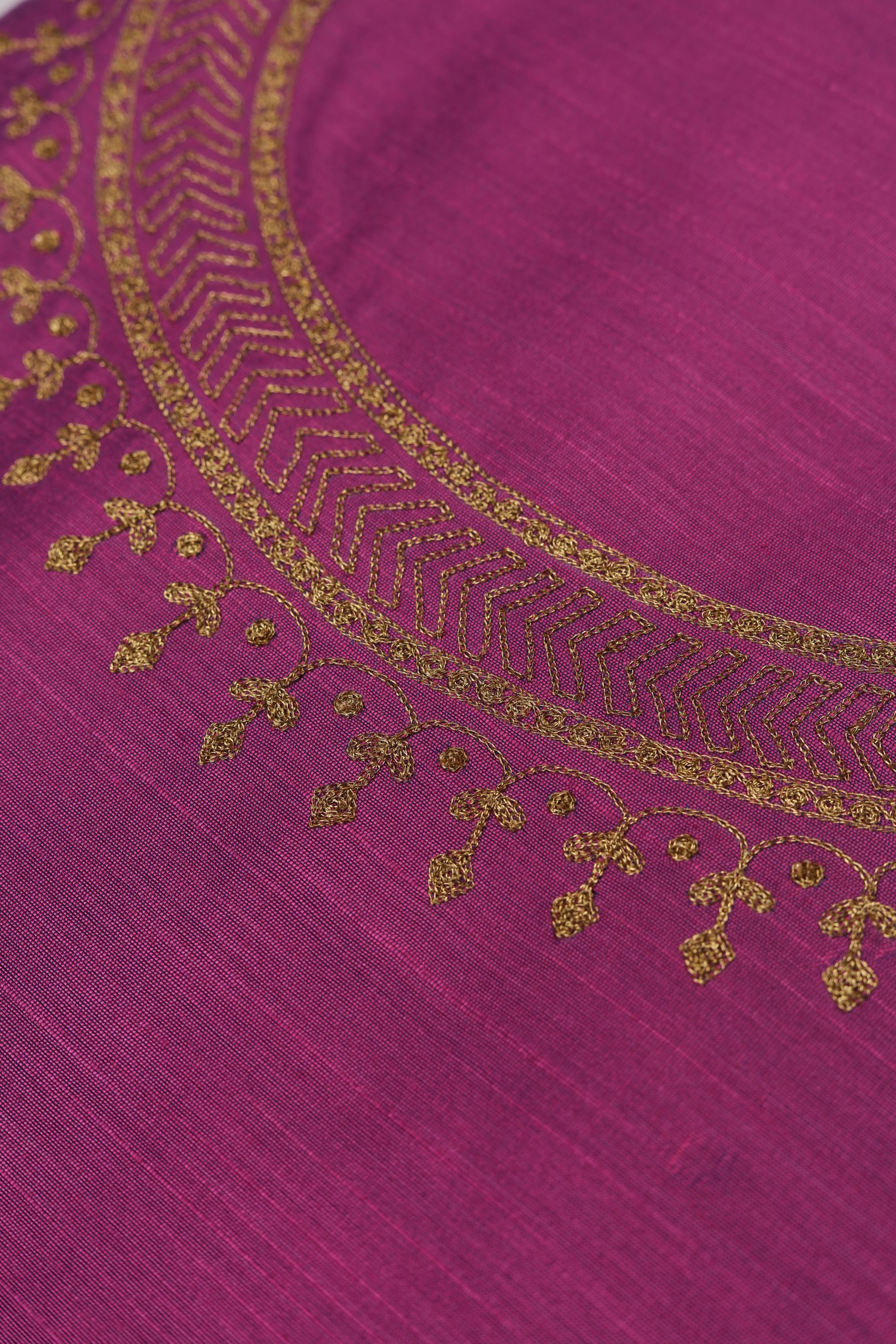 Cotton  Silk with  Organza Set -07