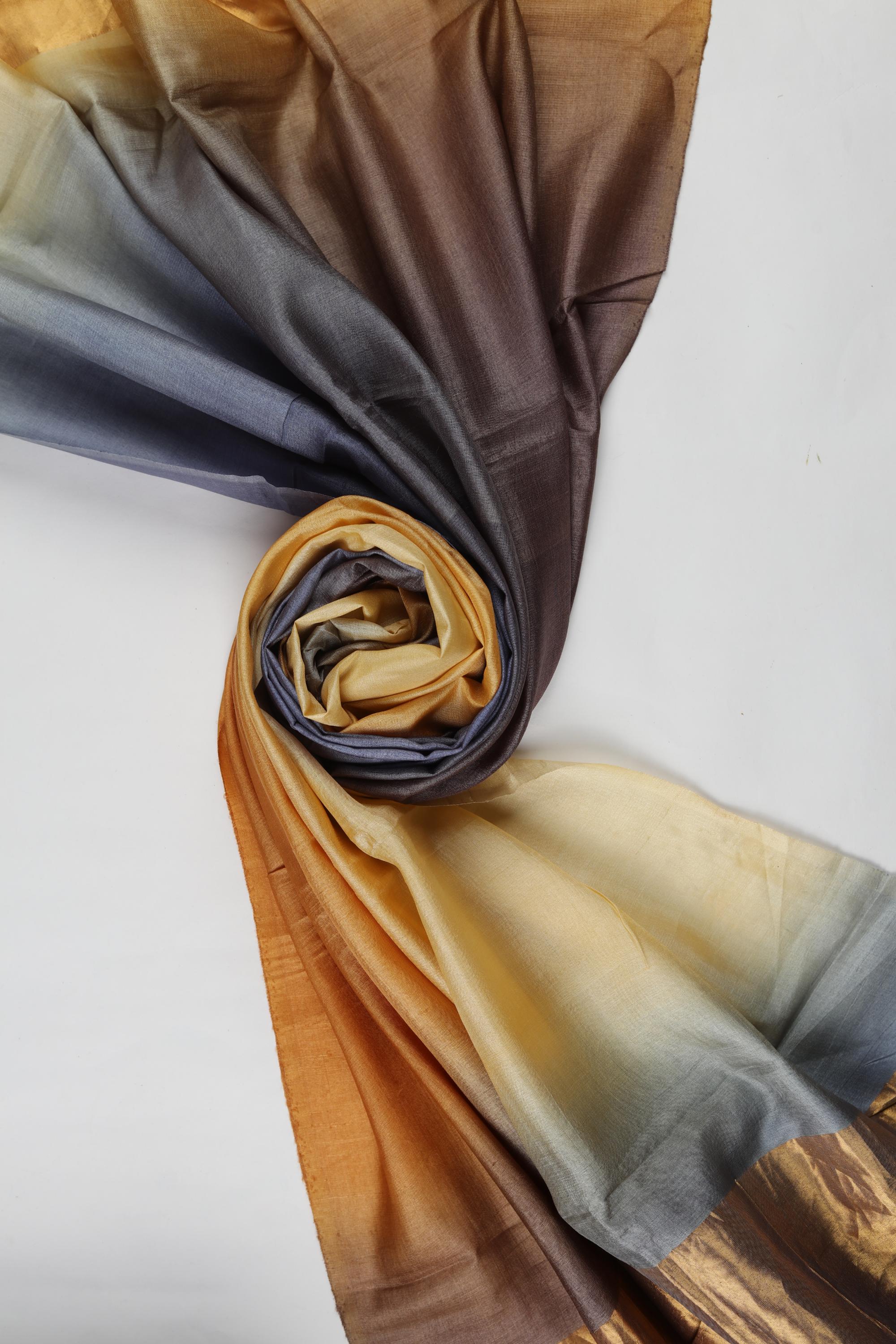 Cotton  Silk with  Tusser Set -08