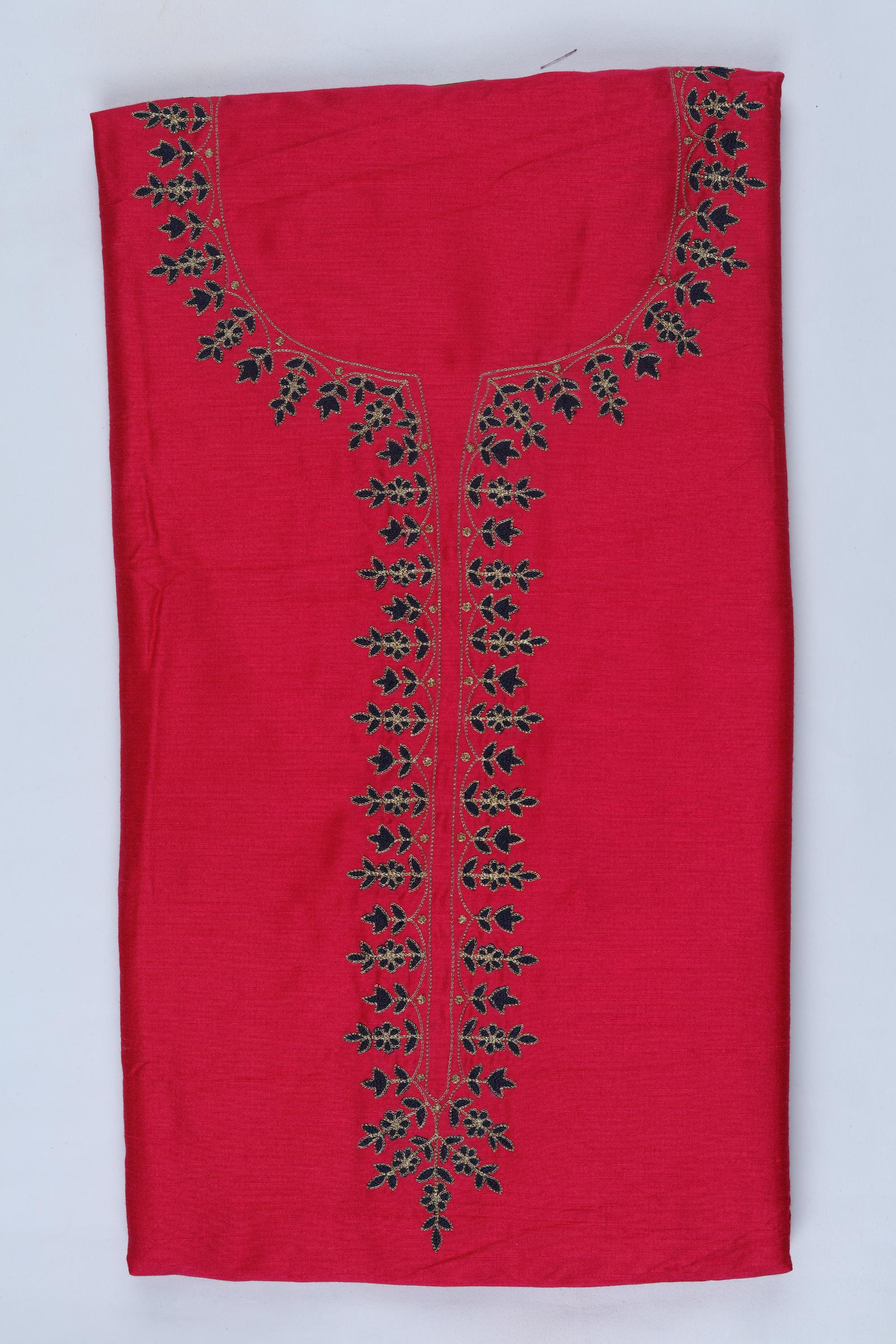 Cotton Silk with Organza Set -09