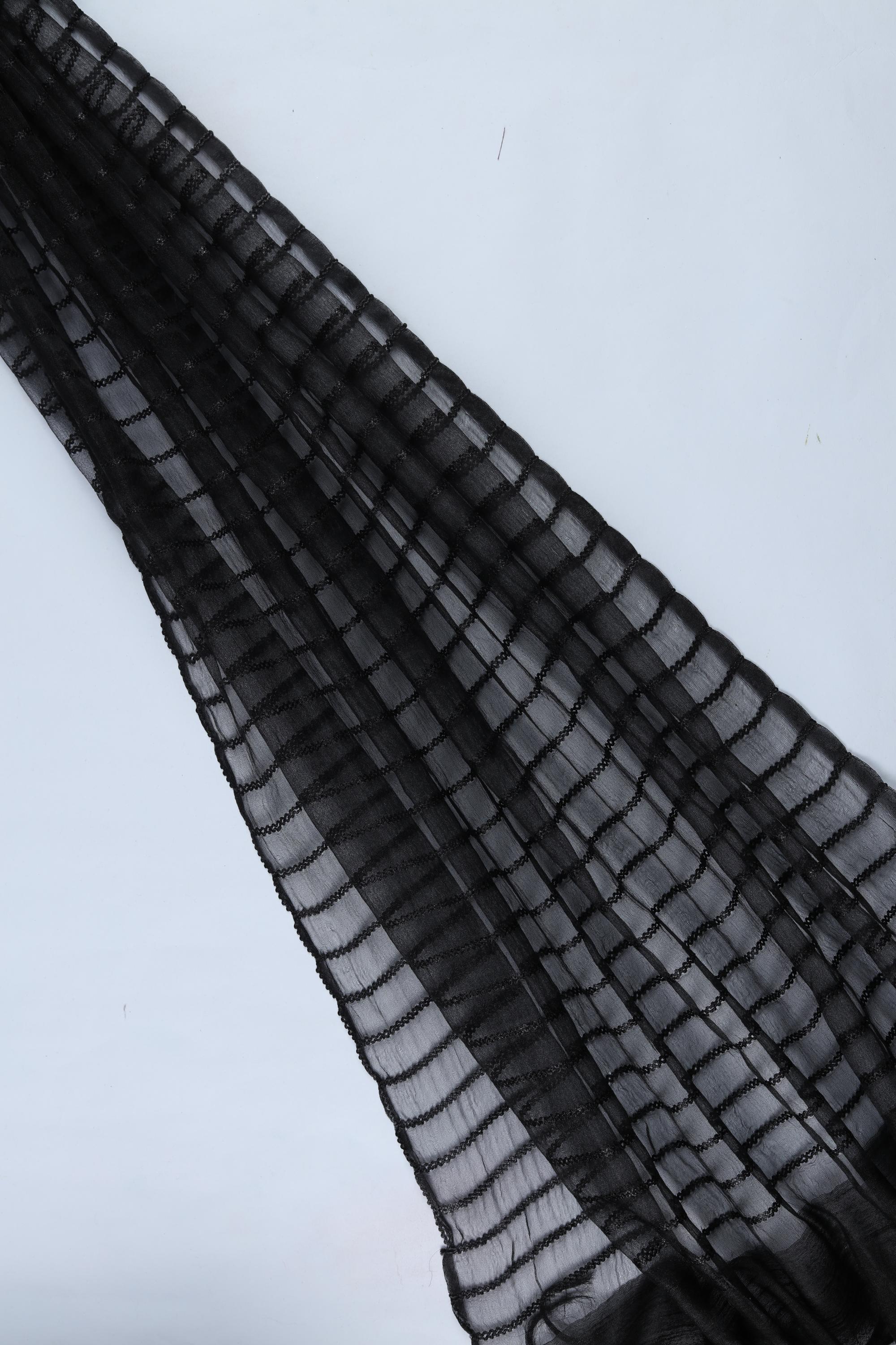 Cotton Silk with Organza Set -09