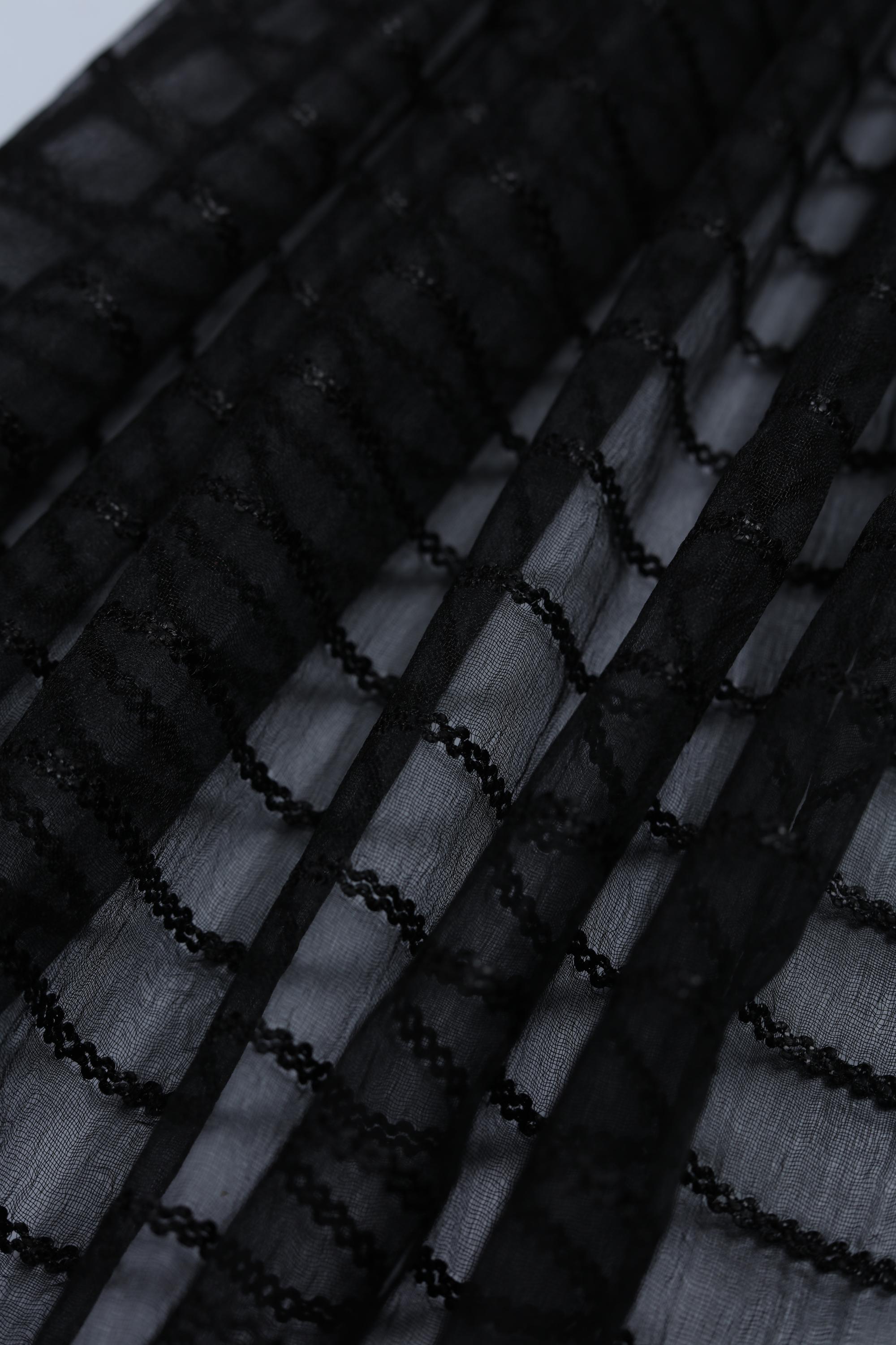 Cotton Silk with Organza Set -09