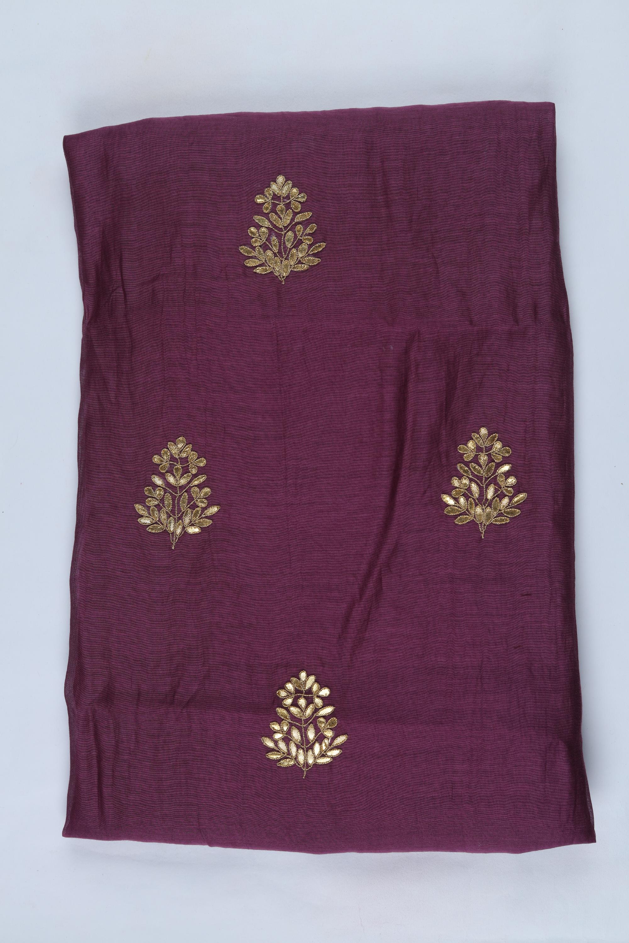 Mul Chanderi with tusser shaded Dupatta Set -11