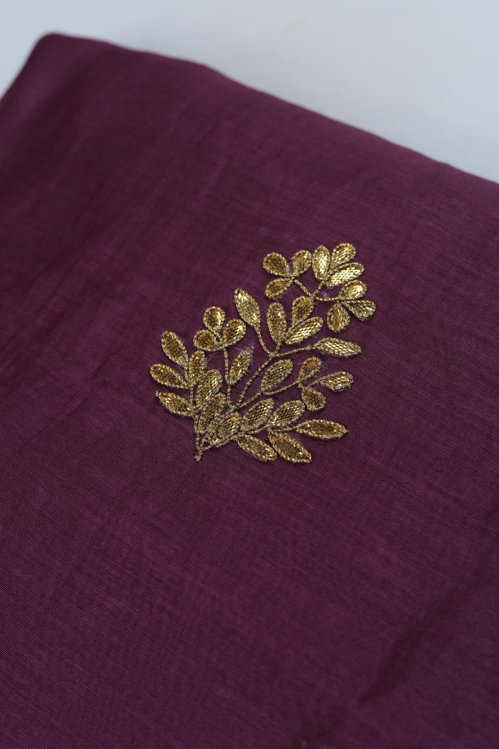 Mul Chanderi with tusser shaded Dupatta Set -11