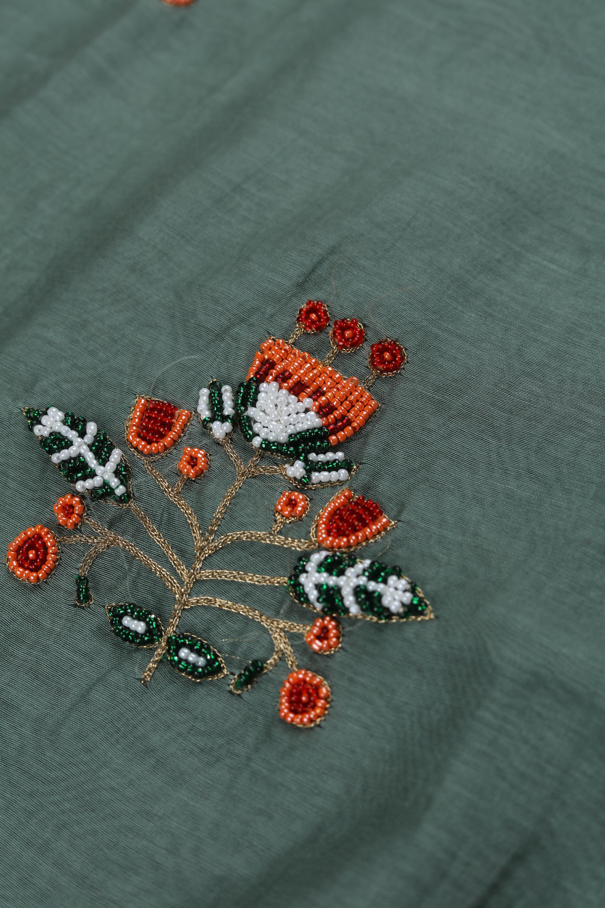 Mul Chanderi With Shiffon Dupatta Set -21