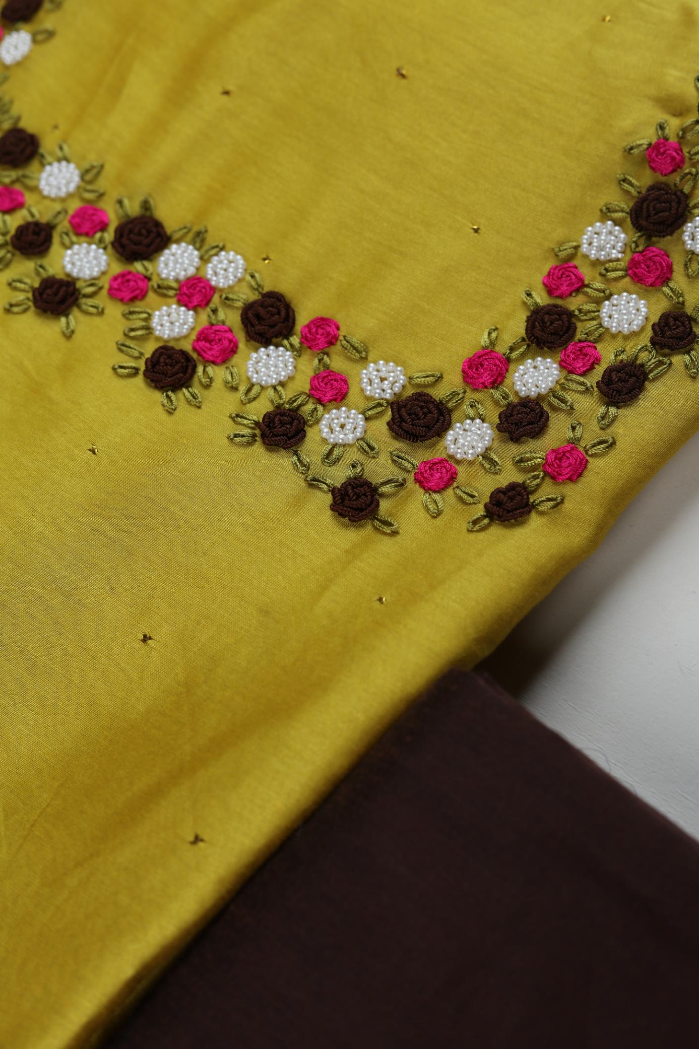 EMBROIDERED Chanderi Set-2