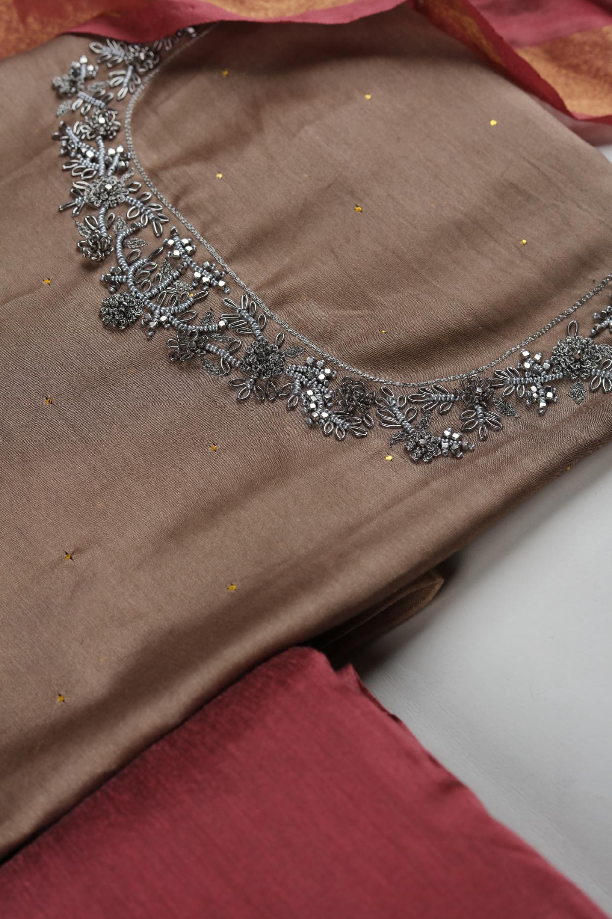 EMBROIDERED Chanderi Set-3