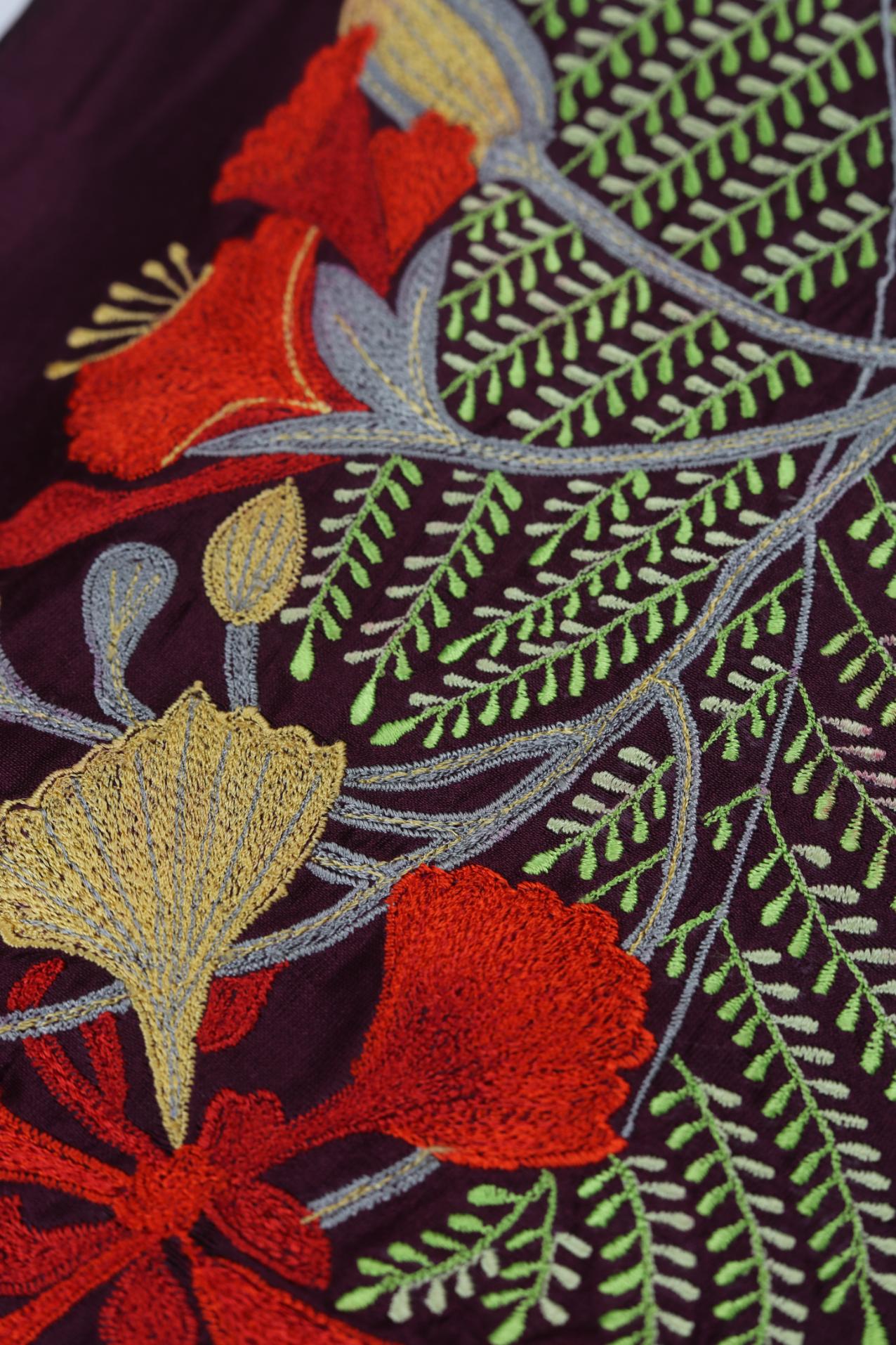 Chanderi Embroidered Set