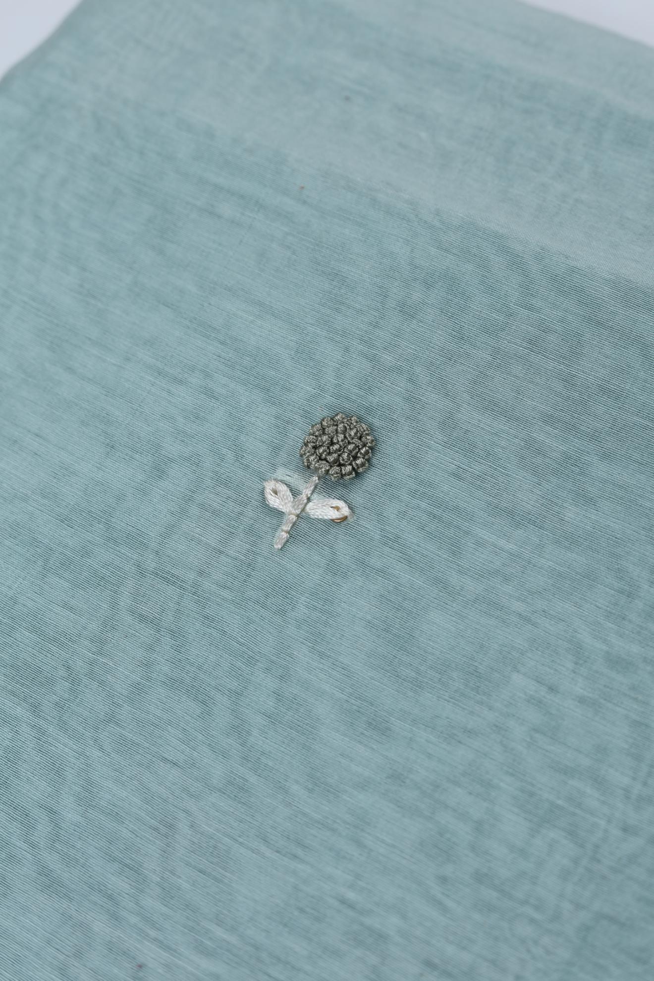 Chanderi  Embroidered Set