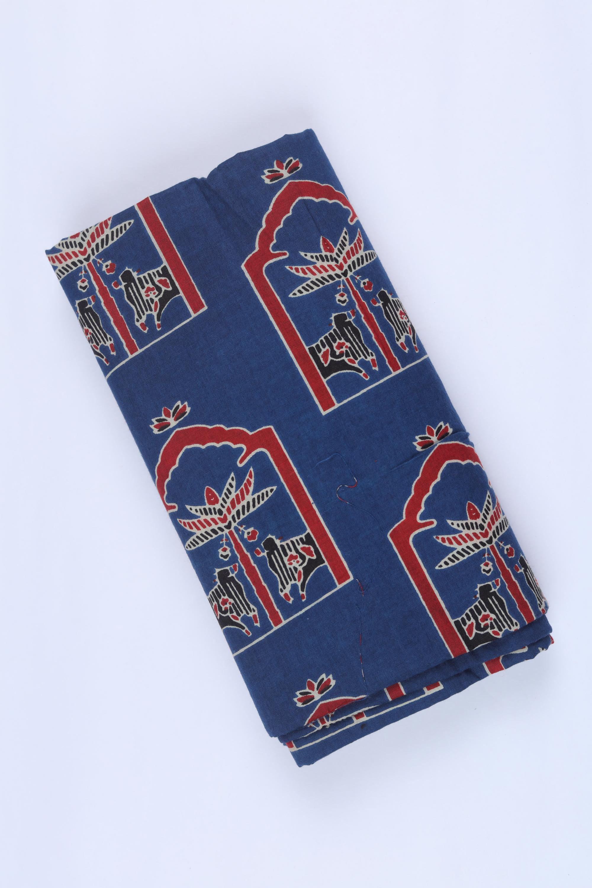 Cotton 2 Piece Unstitched Kurta & Bttom Set – Traditional Design-008