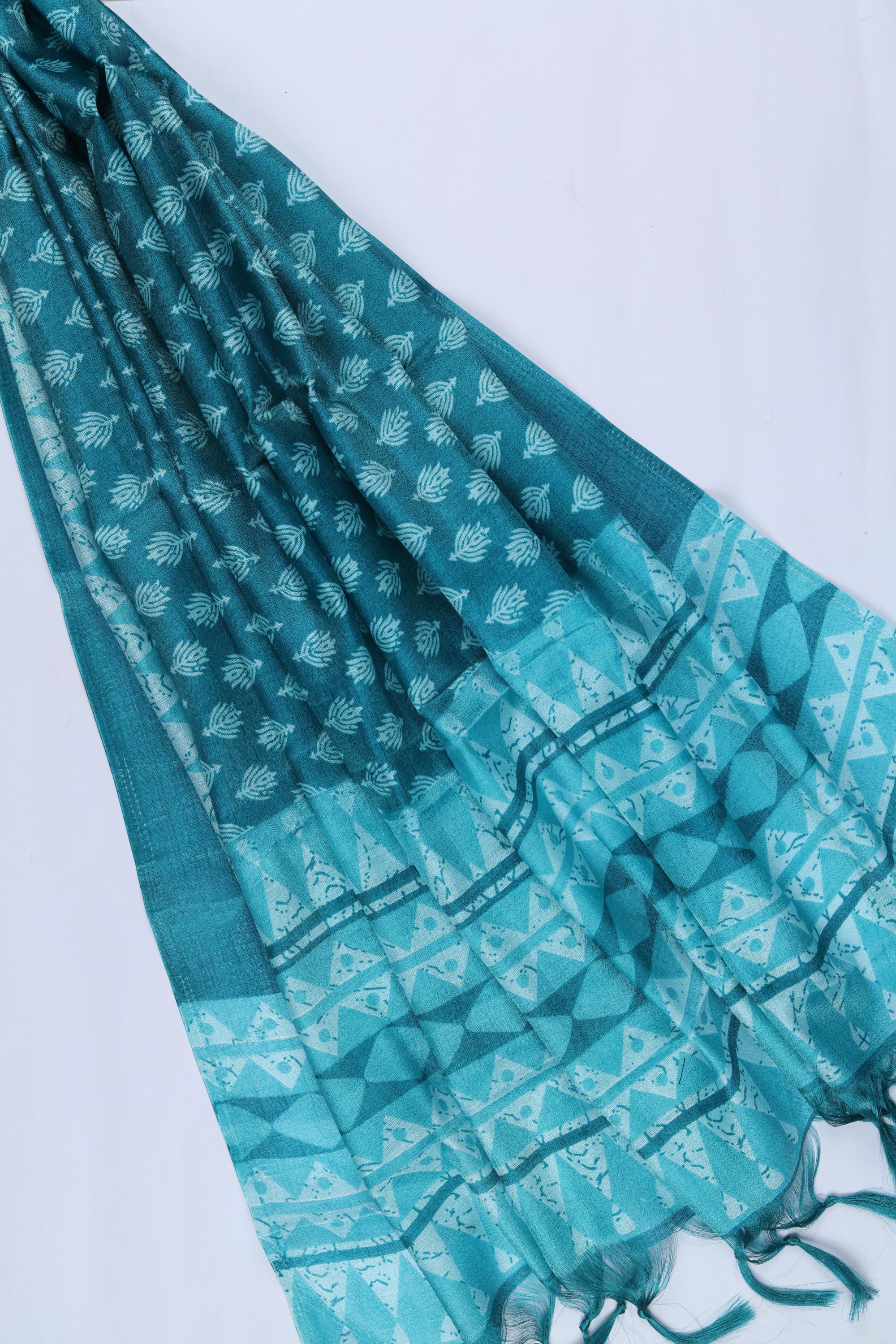 Cotton Silk 3 Piece Unstitched Set -163