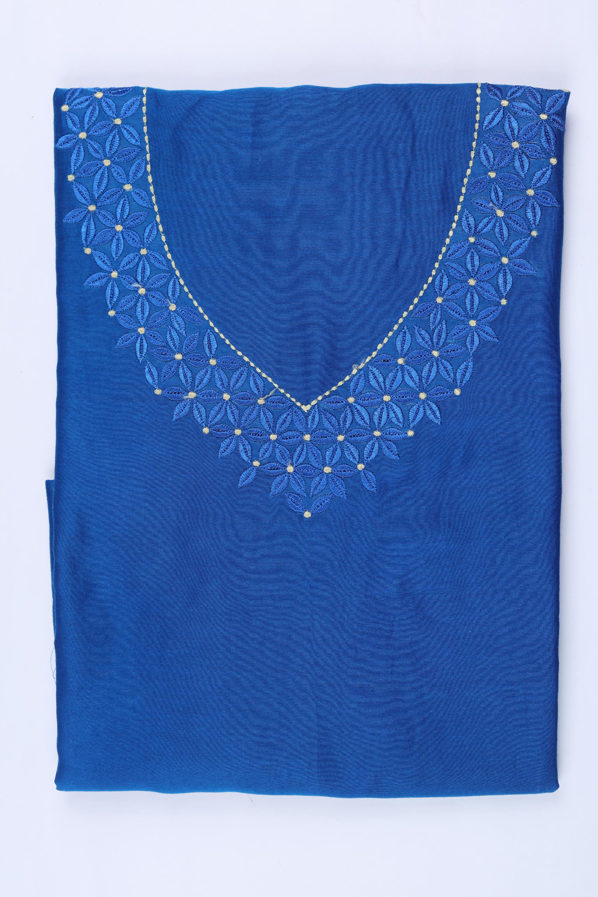 Chanderi Silk 3 Piece Unstitched Set -165