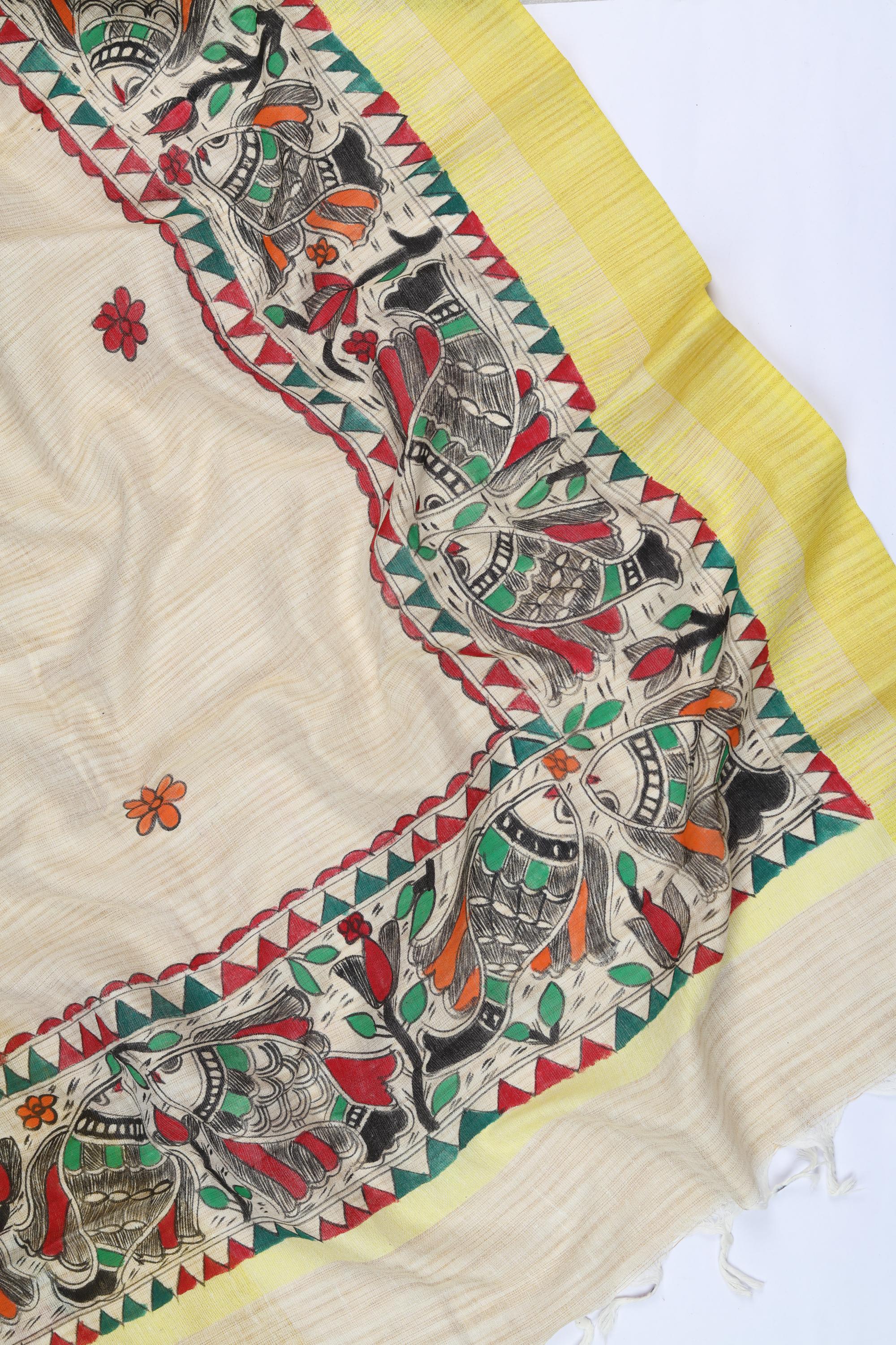 Chanderi Silk 3 Piece Unstitched Set -166