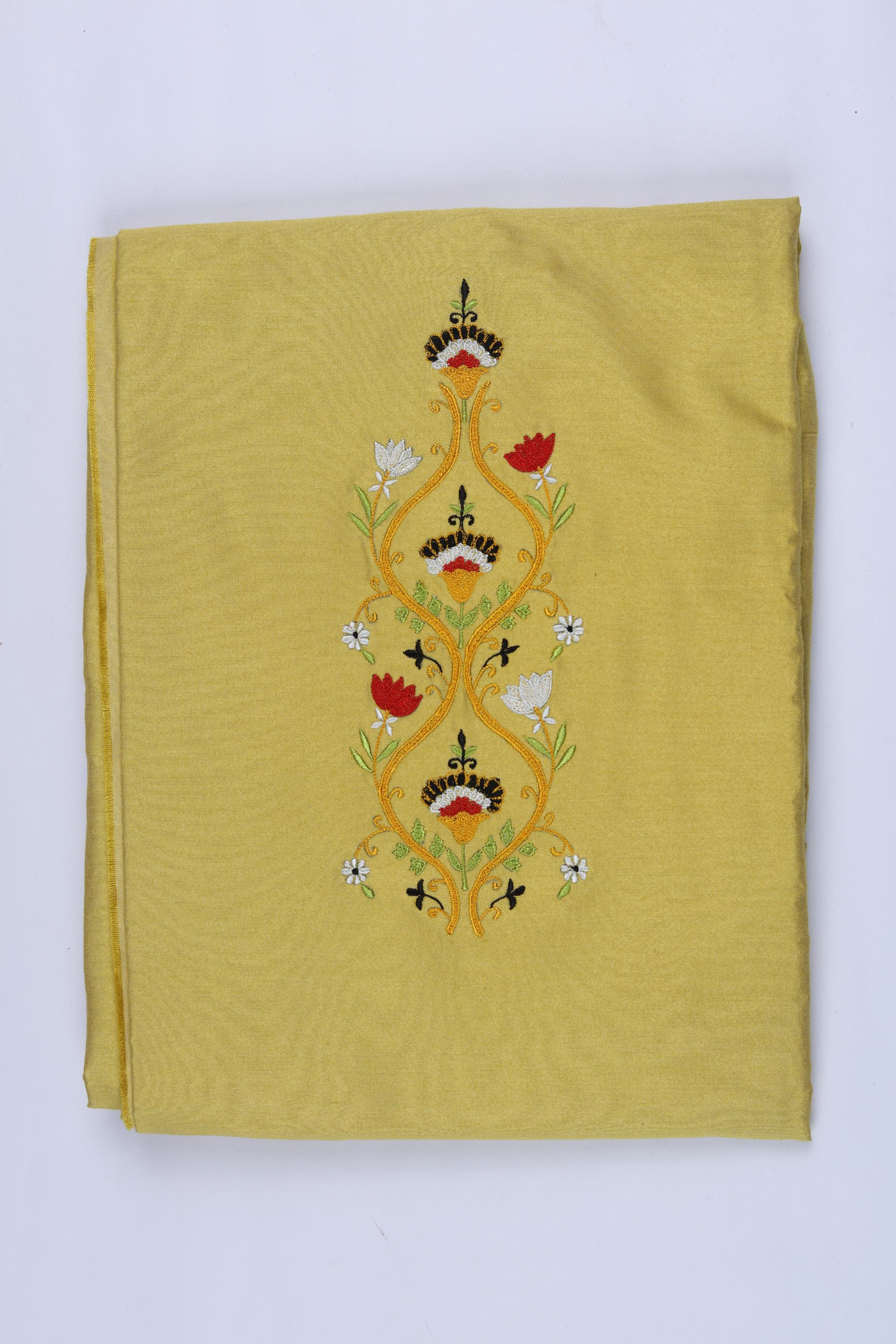 Cotton Silk 3 Piece Unstitched Set -170