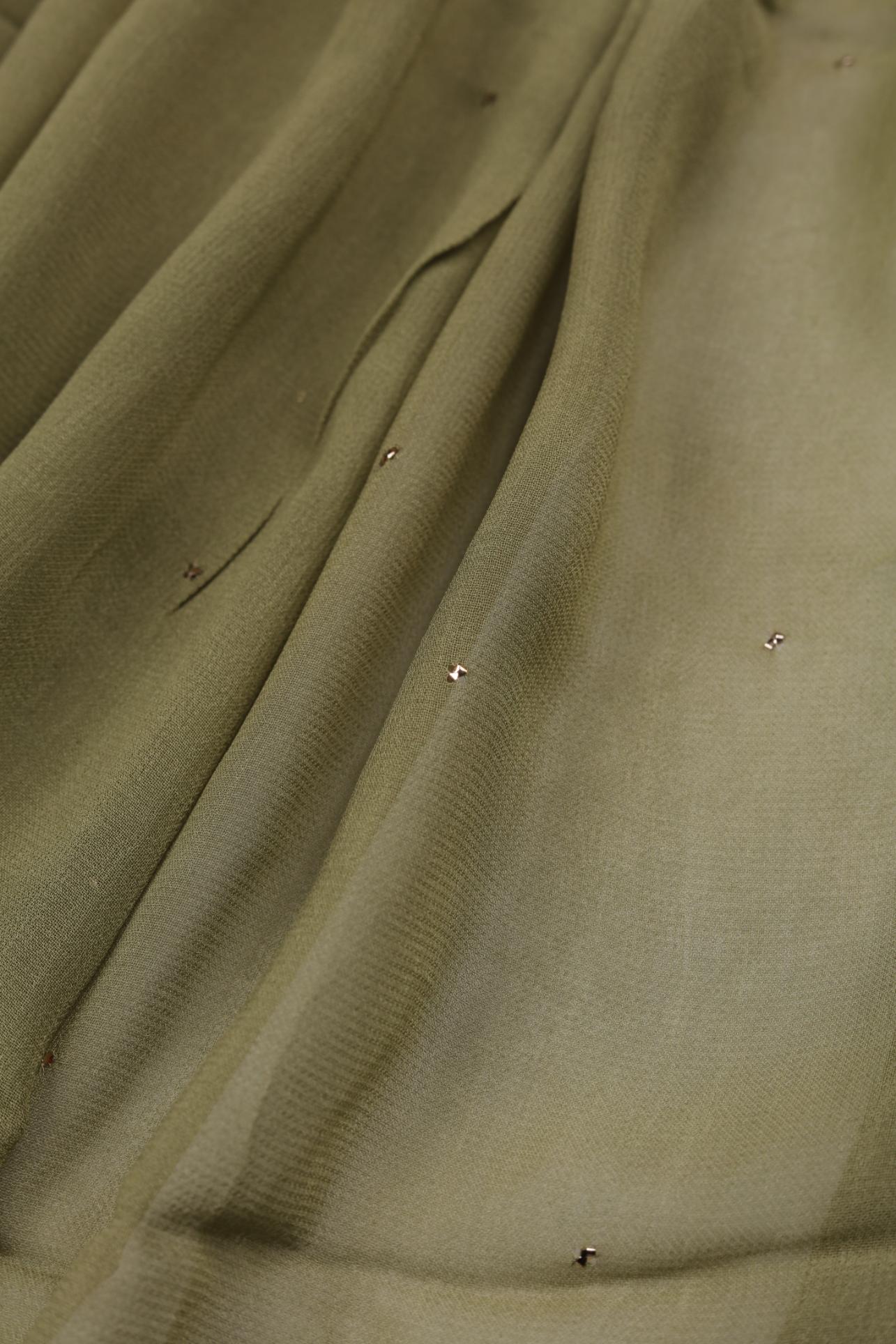 Muslin Silk 3 Piece Unstitched Suit Set – Traditional Craft-2