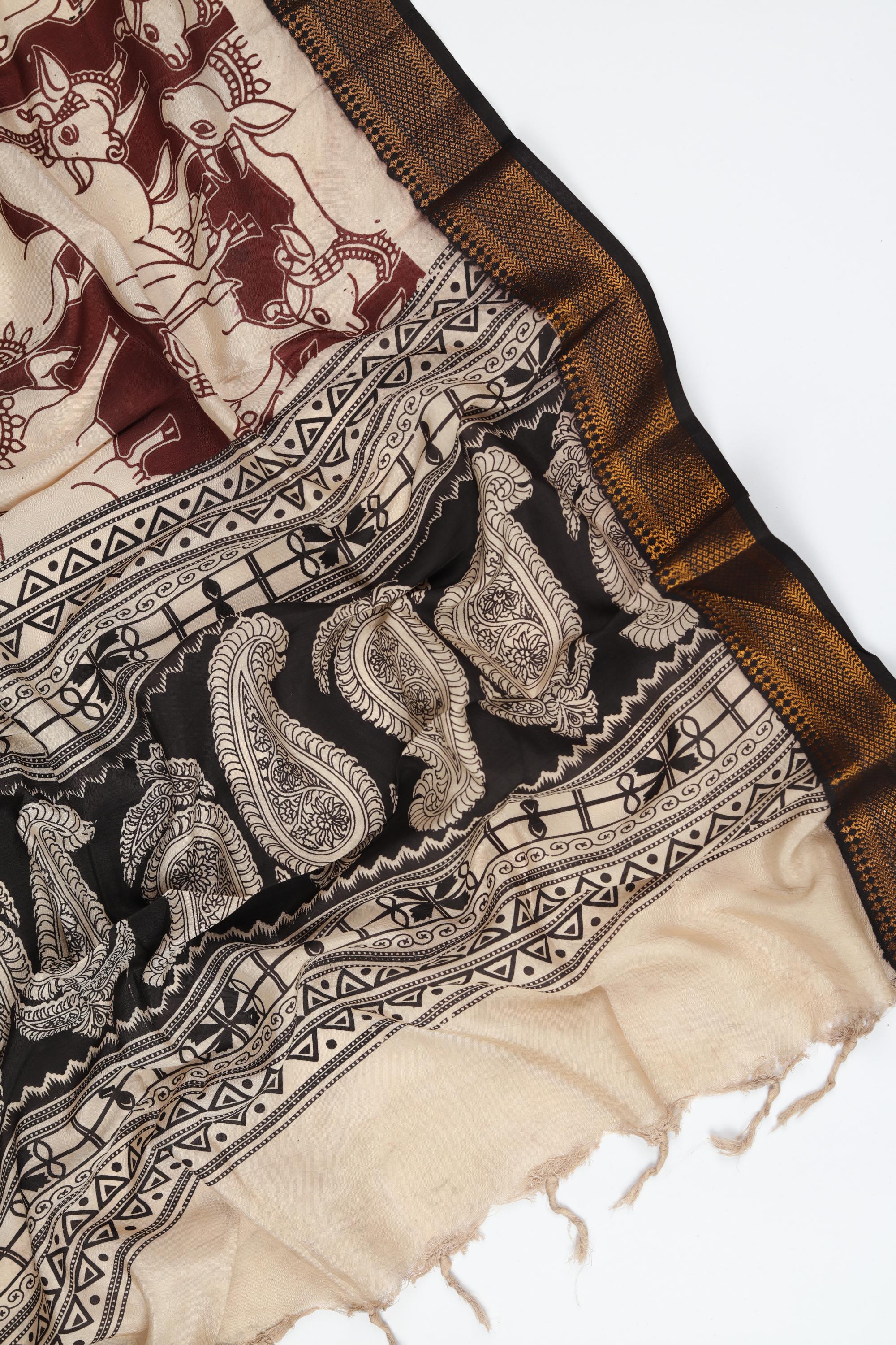 Cotton Silk 3 Piece Unstitched Set -188