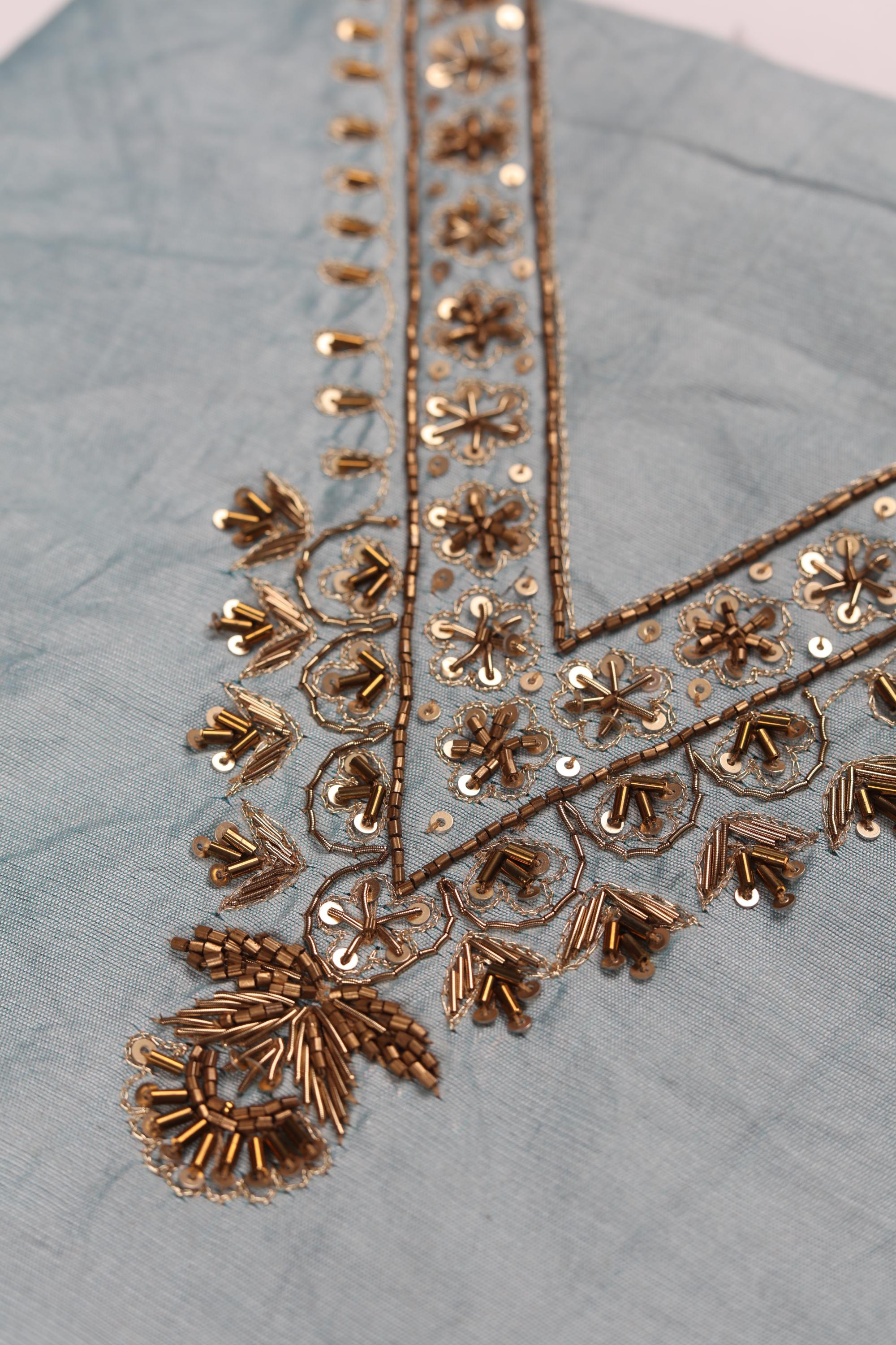 Cotton Silk 3 Piece Unstitched Set -190