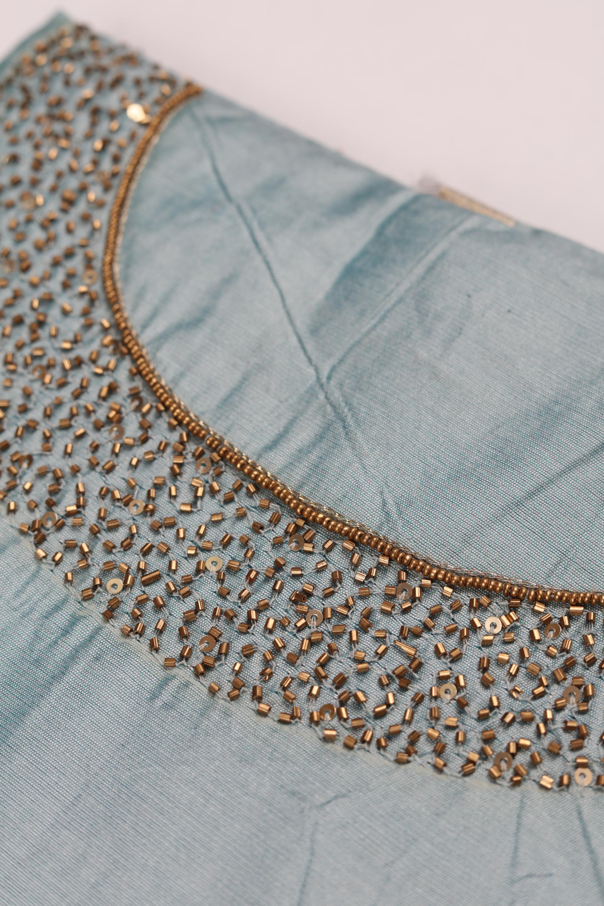 Cotton Silk 3 Piece Unstitched Set -194