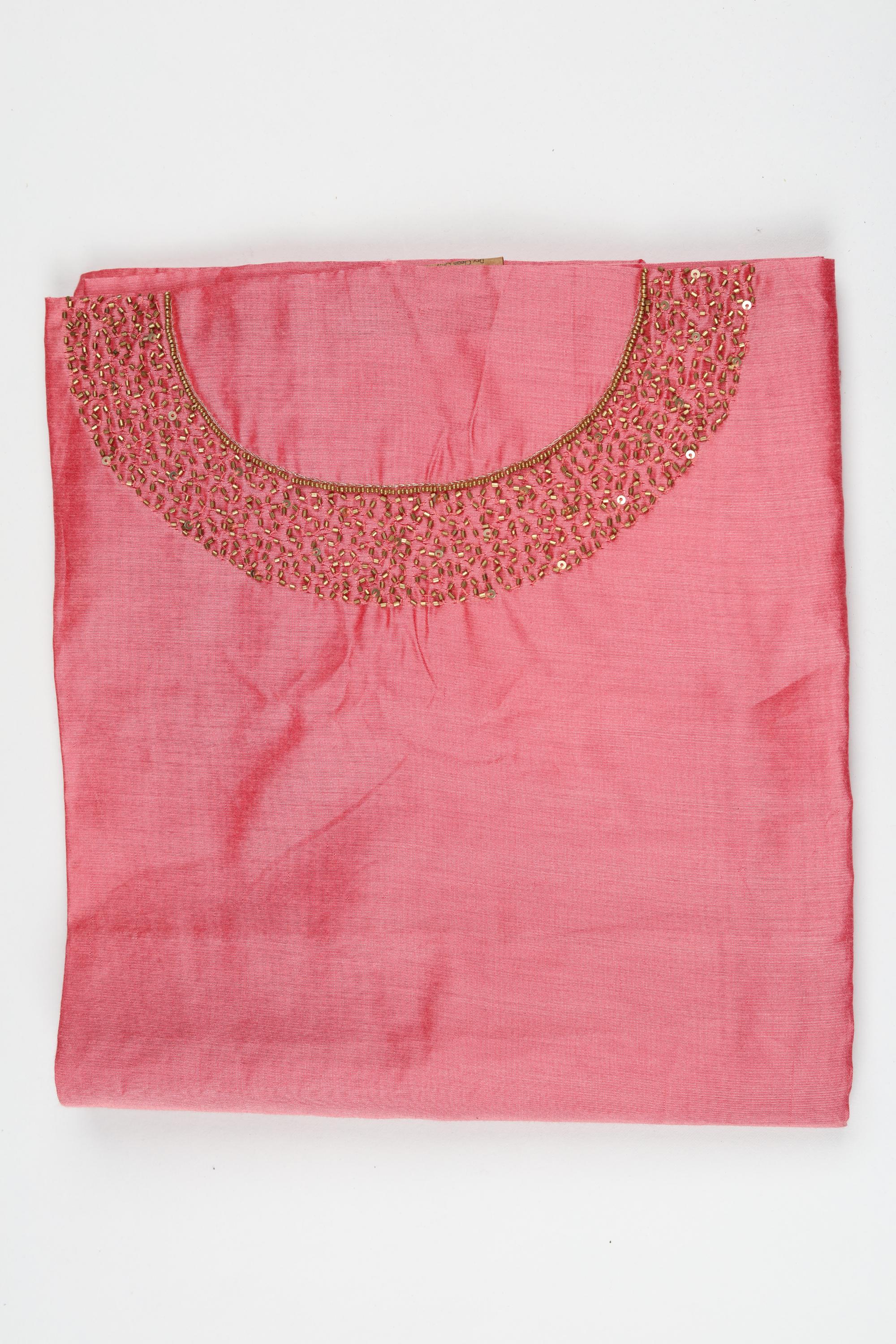 Cotton Silk 3 Piece Unstitched Set -195