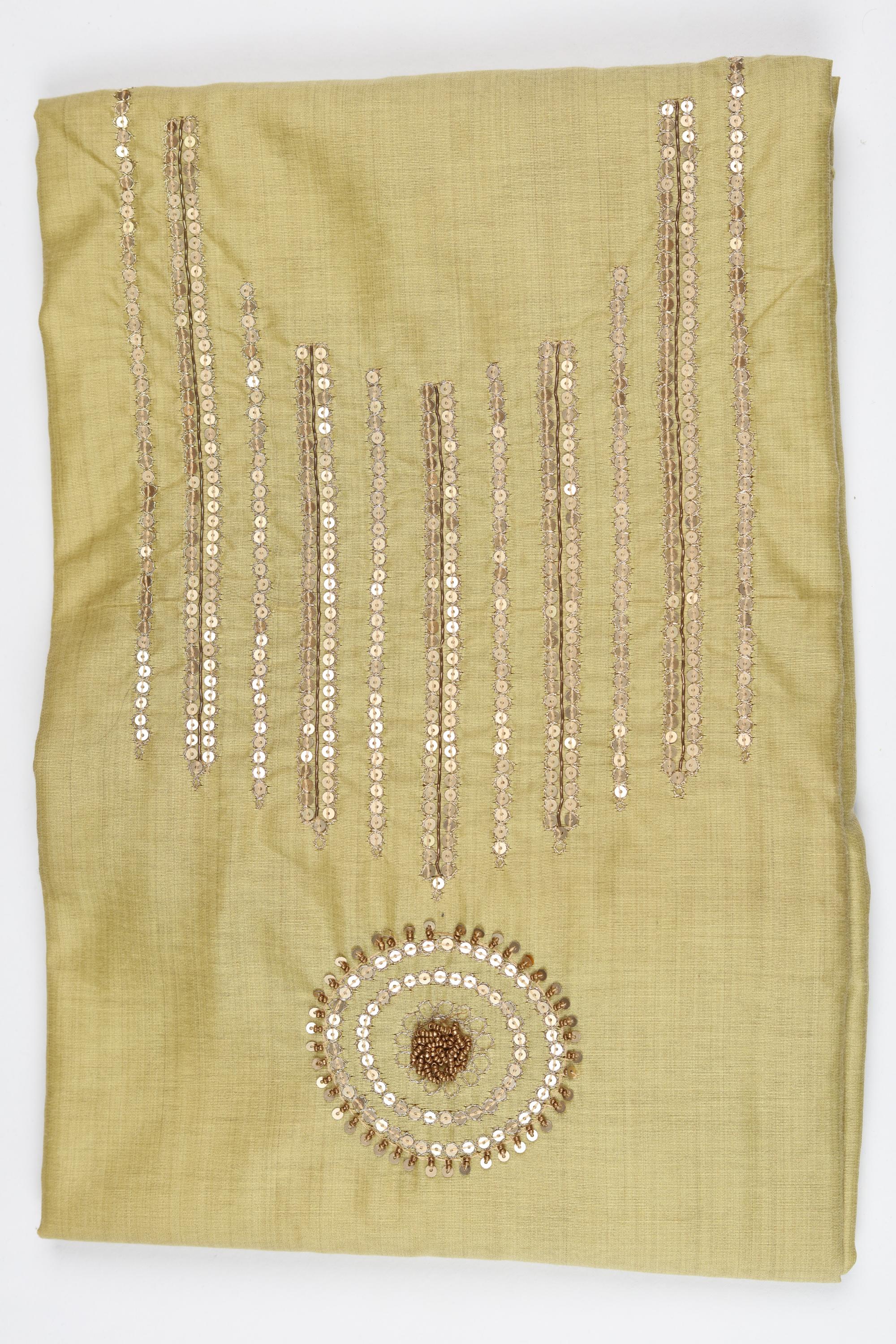 Cotton Silk 3 Piece Unstitched Set -196