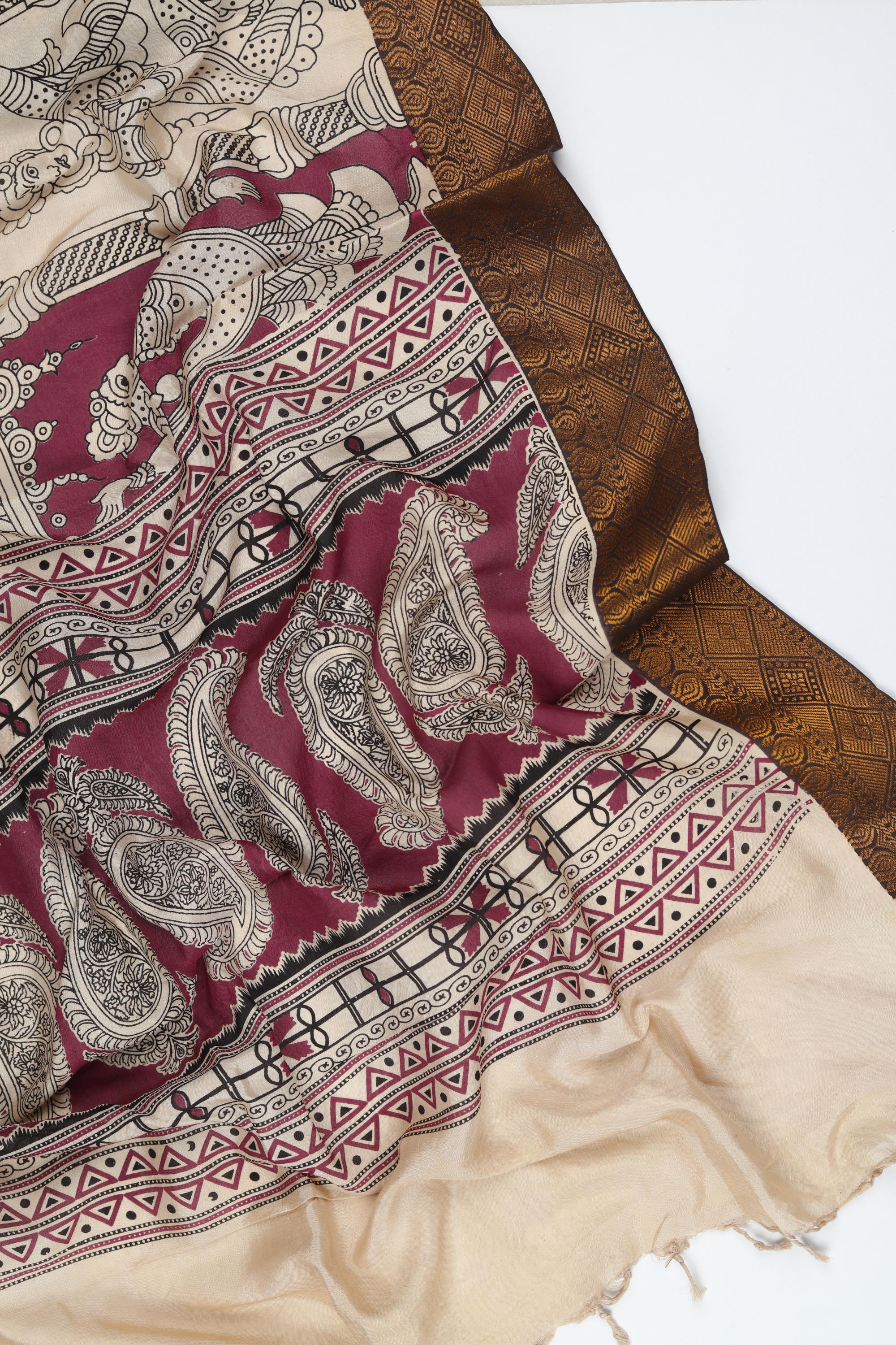 Cotton Silk 3 Piece Unstitched Set -196