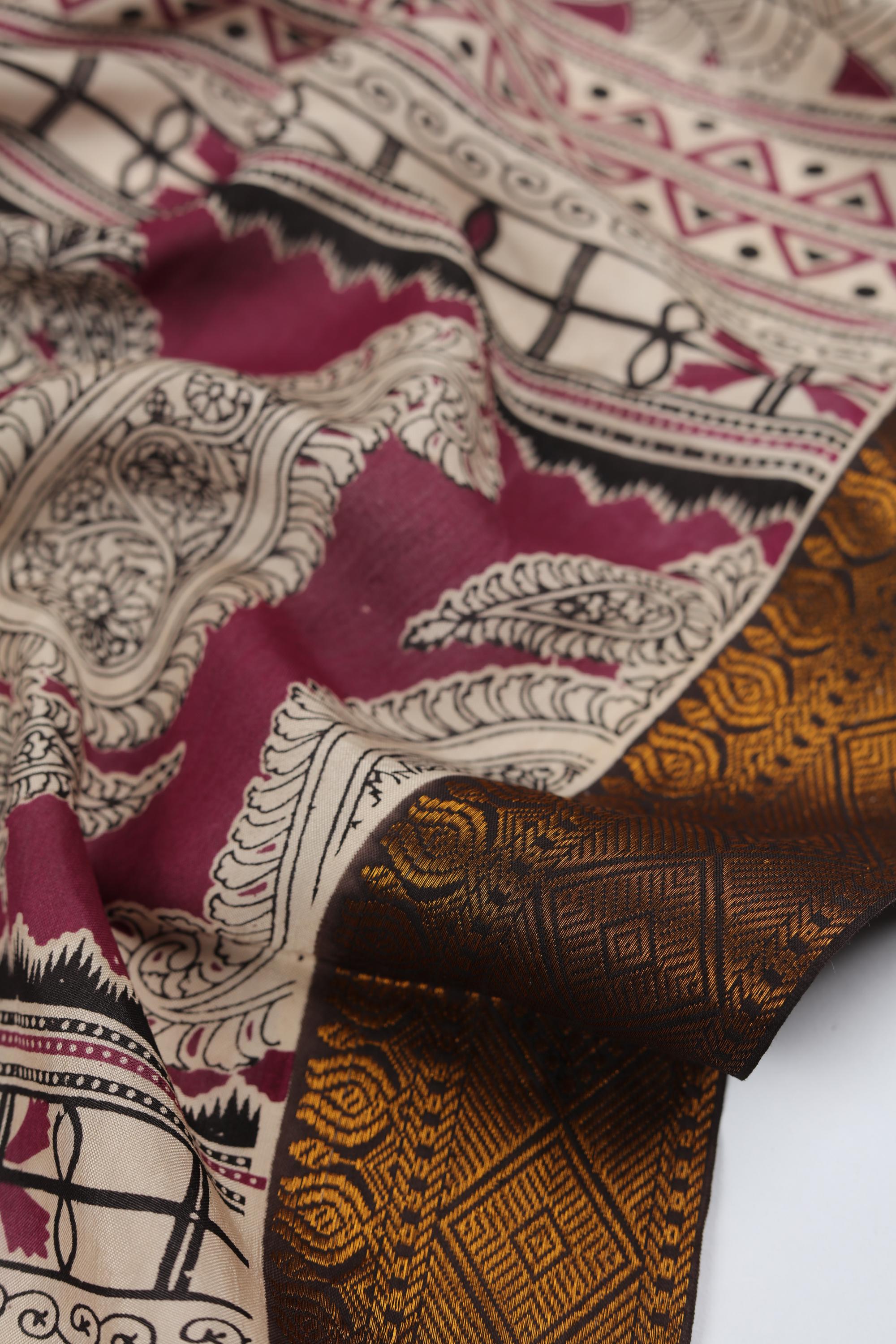 Cotton Silk 3 Piece Unstitched Set -196