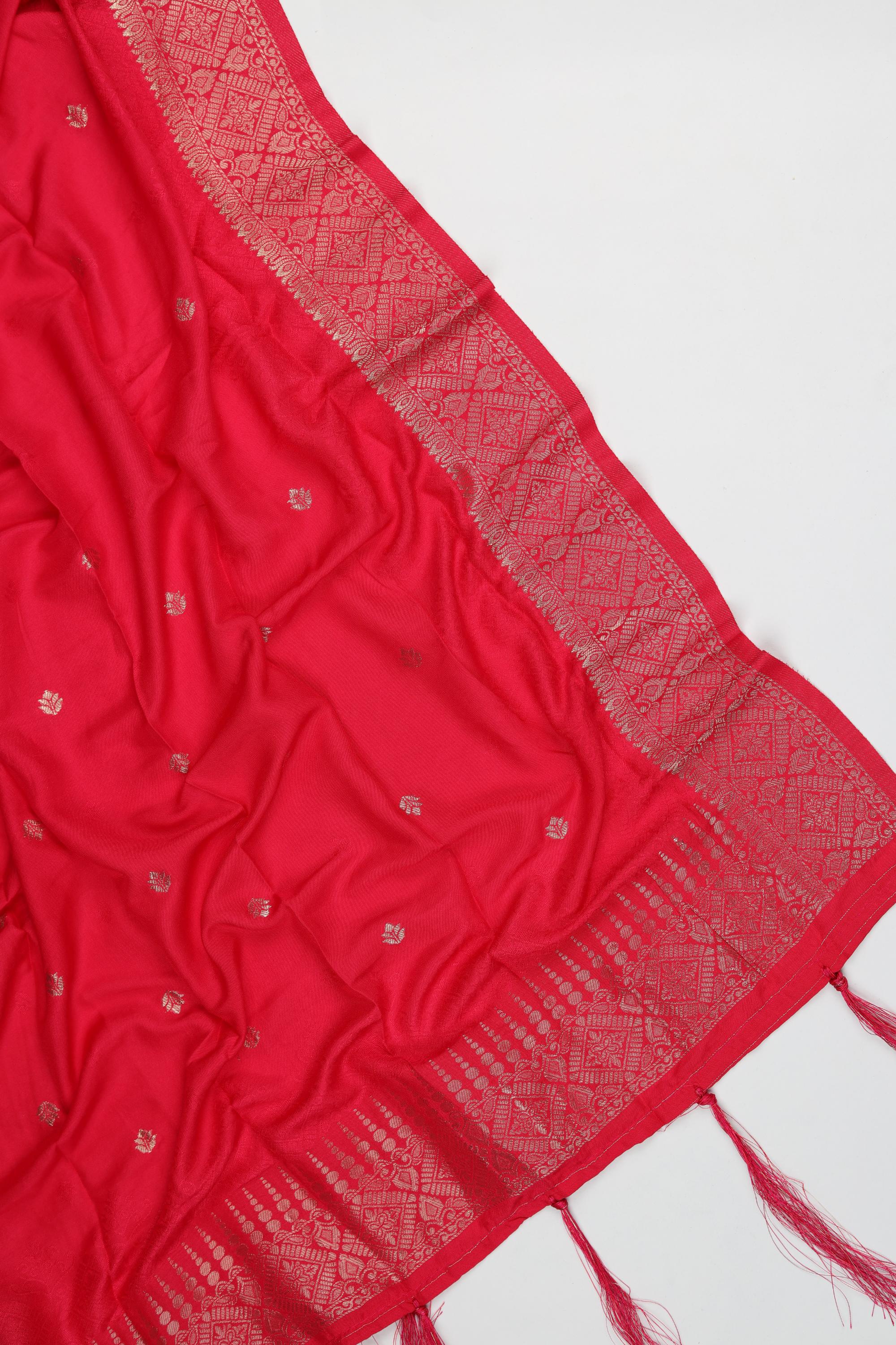 Cotton Silk 3 Piece Unstitched Set -216