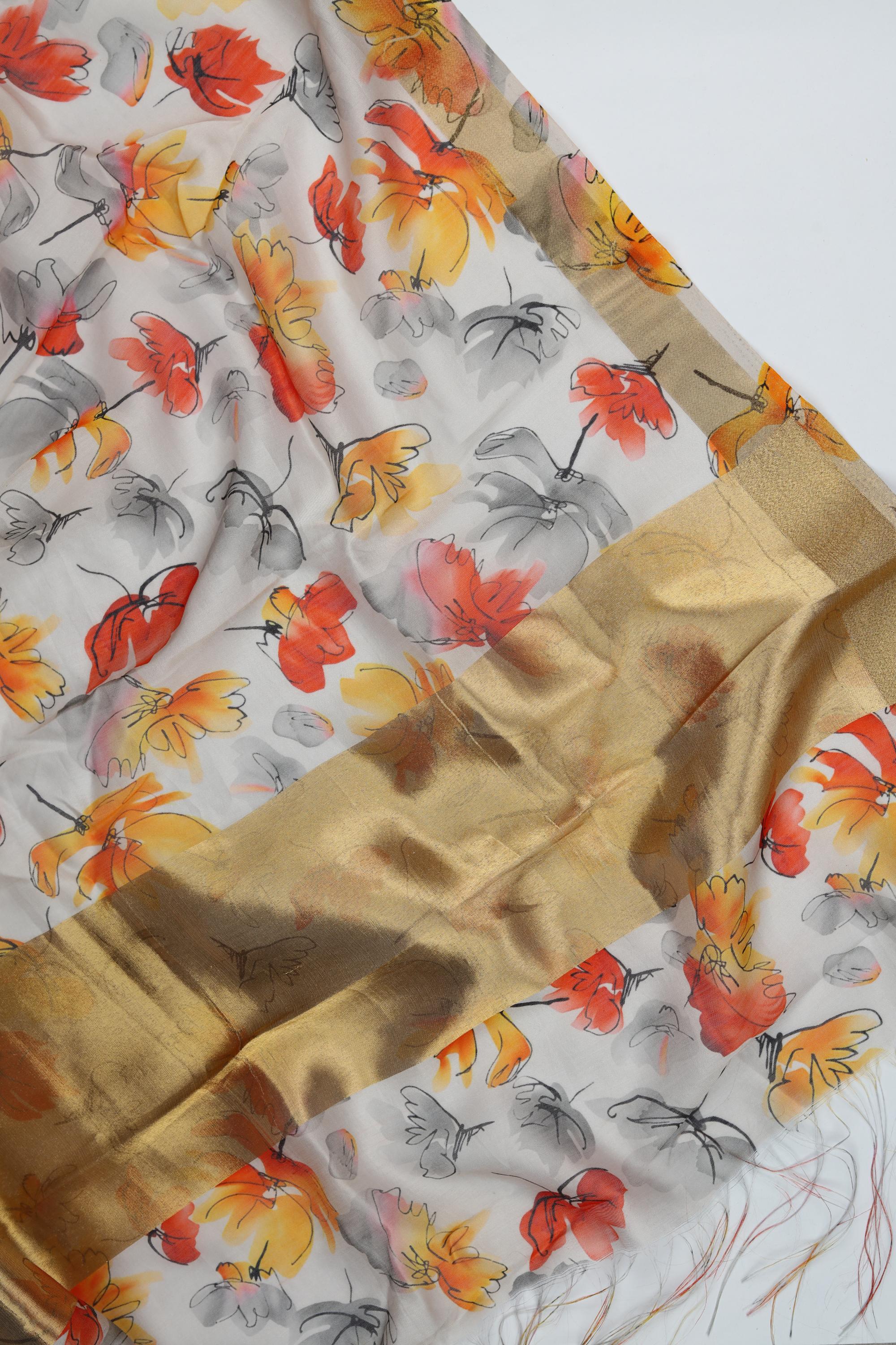 Cotton Silk 3 Piece Unstitched Set -217