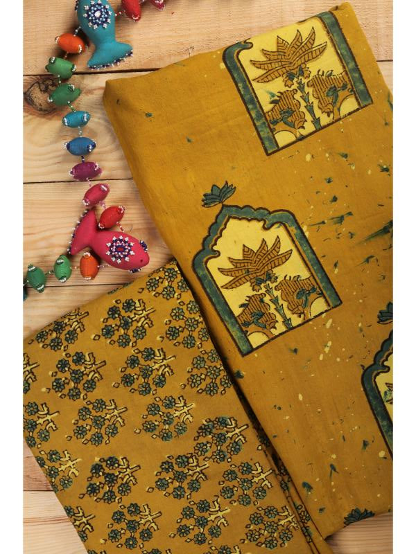 Ajrakh fabric set of 2