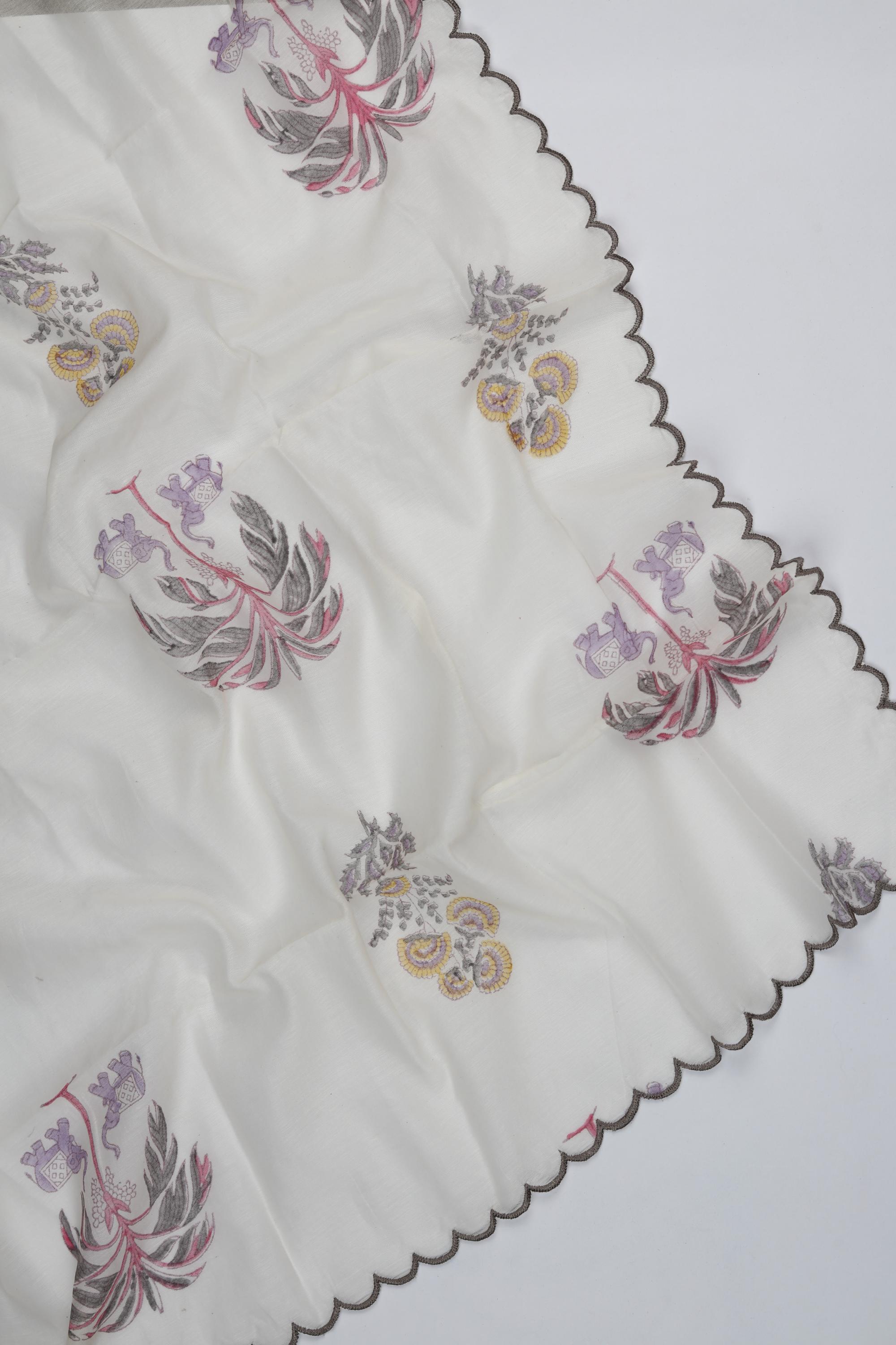 Cotton Silk 3 Piece Unstitched Set -227